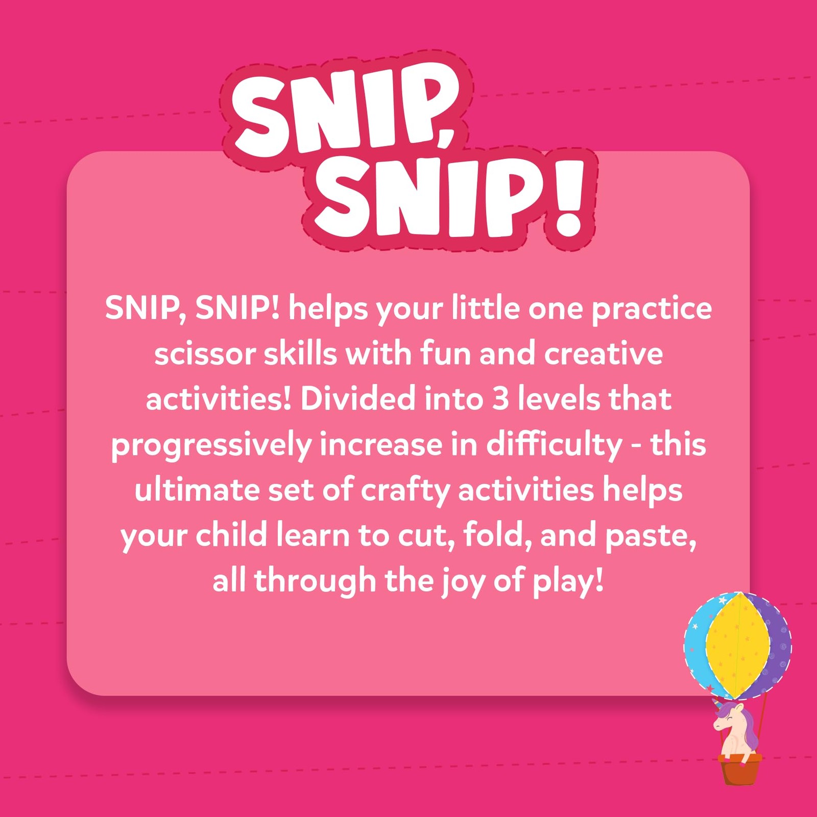 Scissor Skills Activity Book – Snip Snip, 25 Fun Cutting & Creative Activitie…