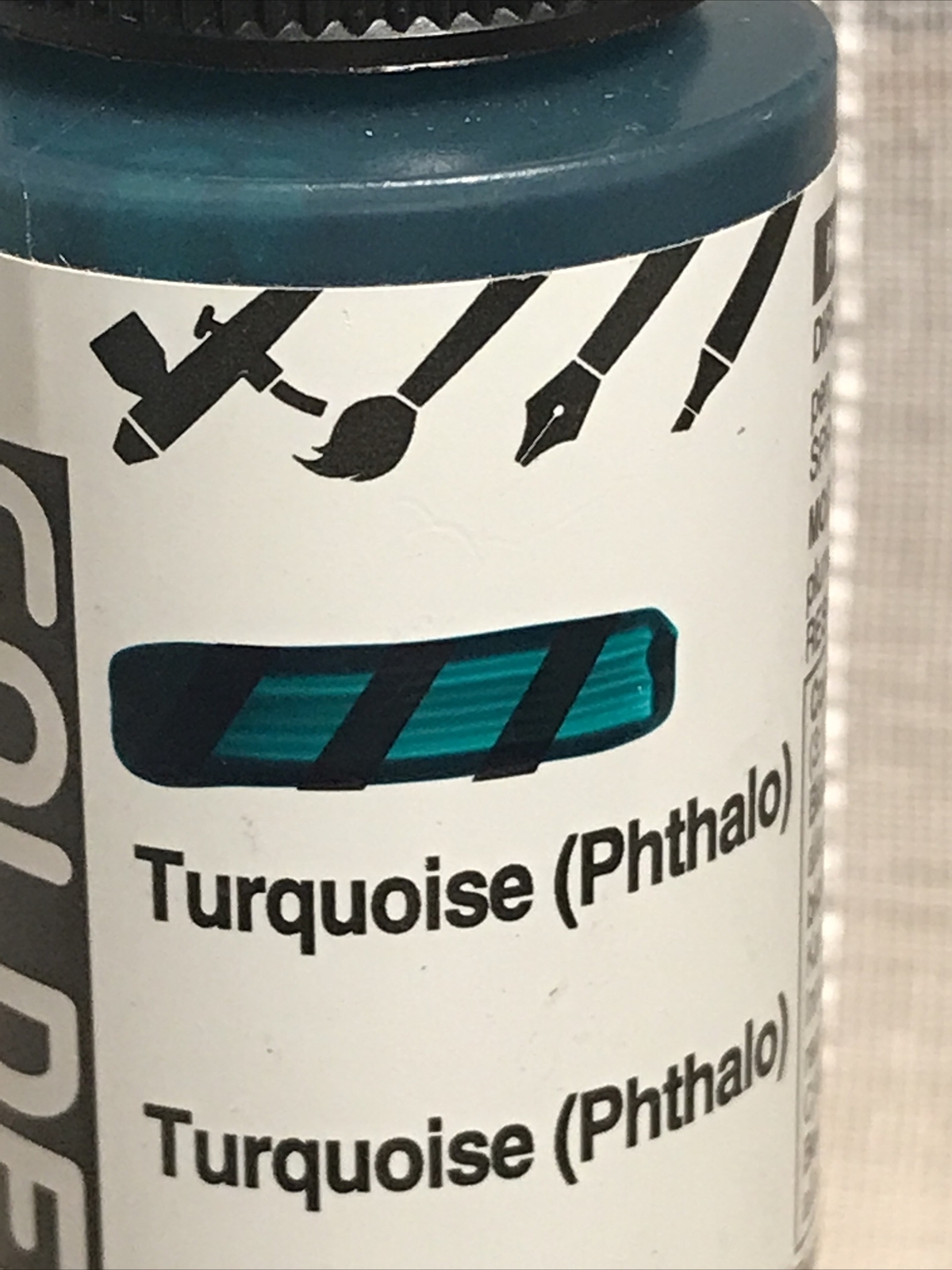 Golden High Flow Acrylic 1oz Turquoise Mixture Airbrush Pen Paint Marker Brush