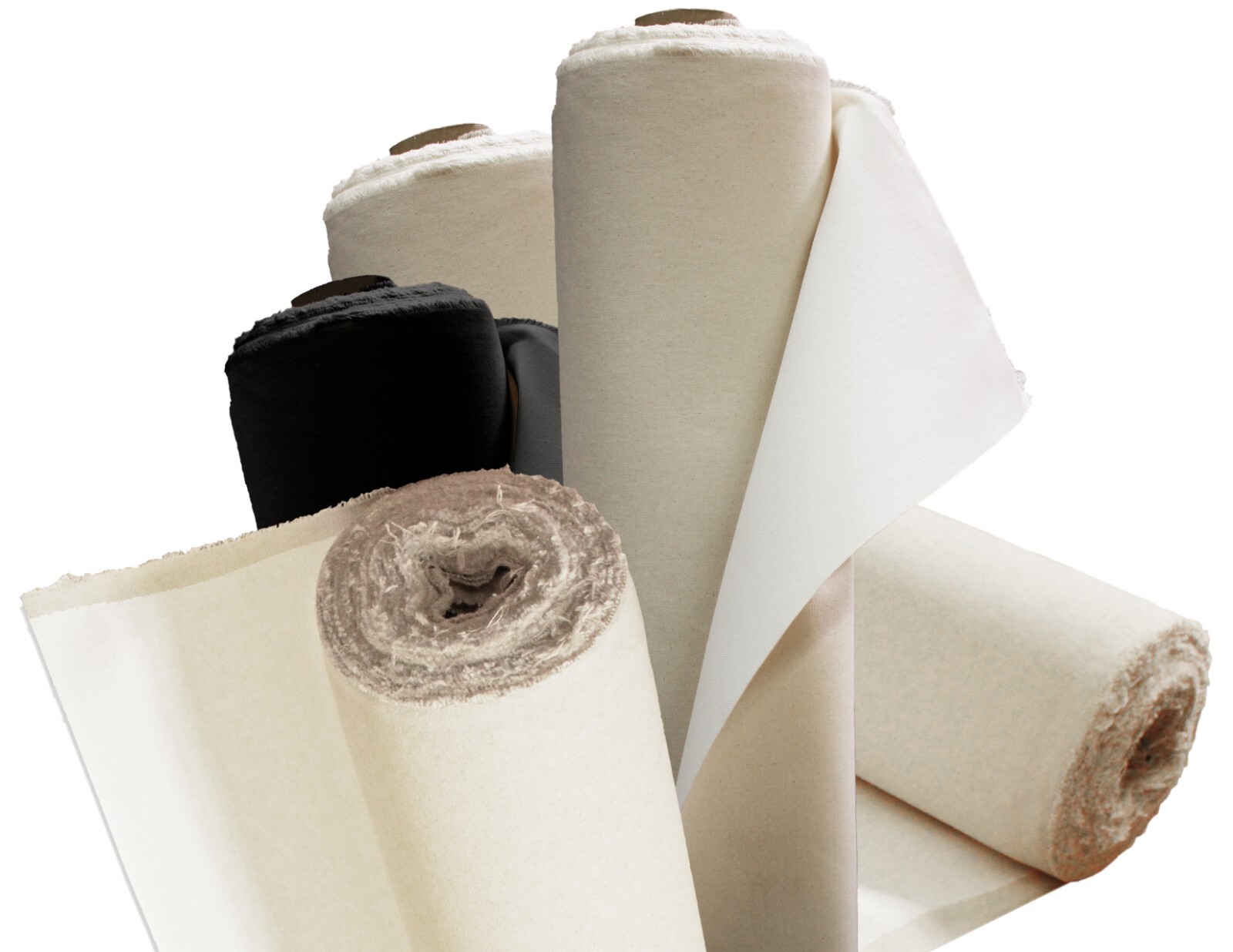 60″-84″ Artist Canvas Roll, Un/Primed, White/Black, Cotton/Linen Bulk Discount