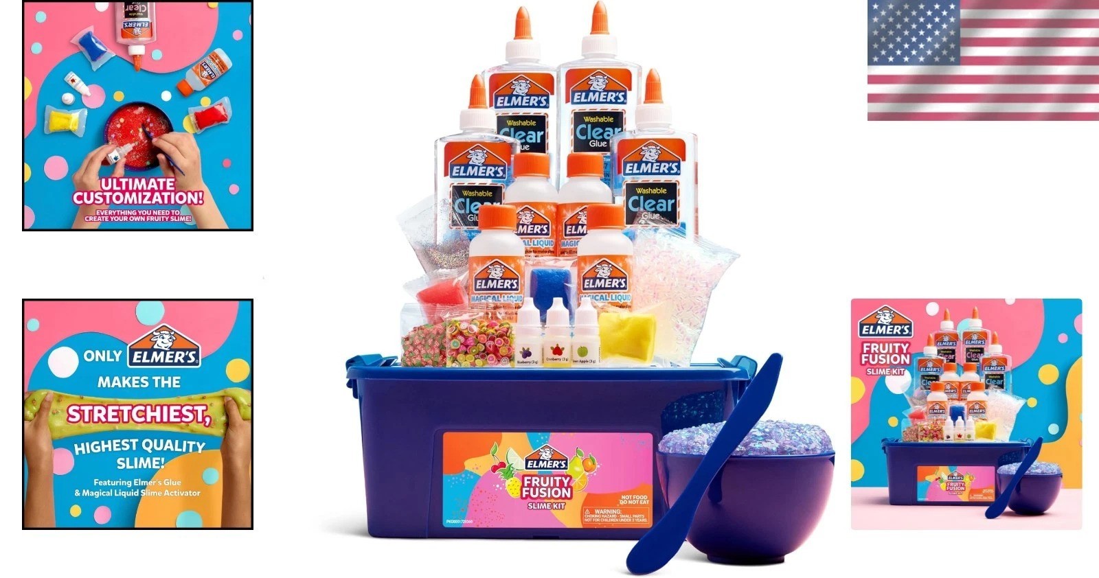 Fruity Fusion Slime Making Kit – Non-Toxic Fun for Kids with Scents & Colors