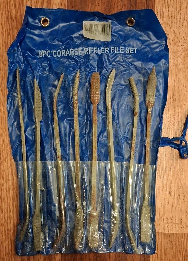 Sculpture House Basic Stone Carving Set Chisels Hammer (BAZ) + Rifflers