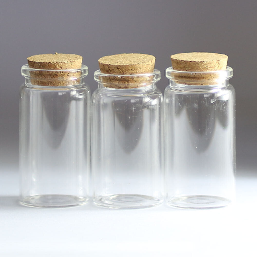 Bottle 5-30 pieces Clear Wishing bottles Vial 50ml Borosilicate Lots 37x70mm