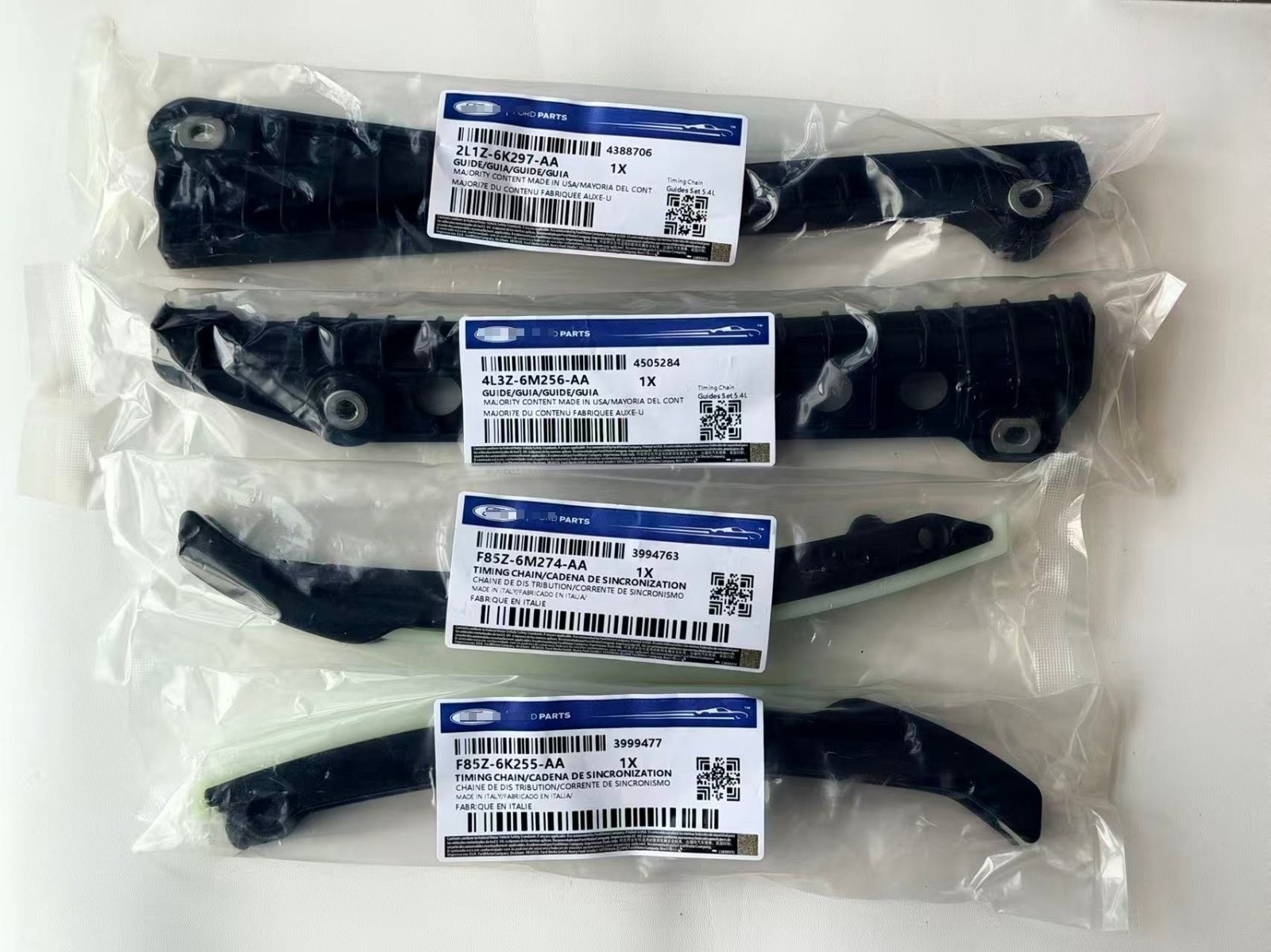 For OEM Ford 5.4L Timing Chain Kit Cam Phaser Gaskets Solenoid Water Oil Pump