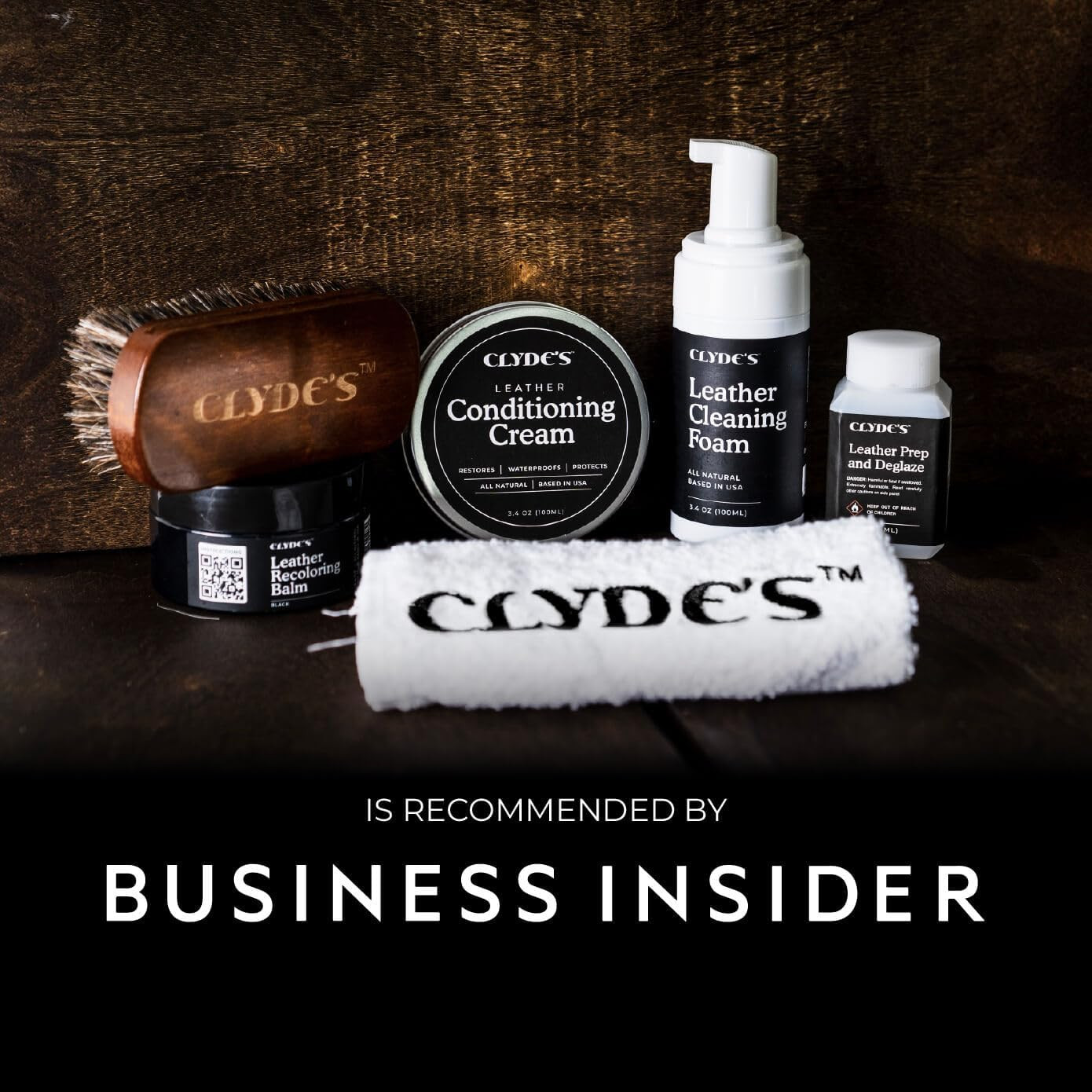 Clyde’s™ Leather Company Leather Recoloring Balm – Color Restore & Scratch Repai