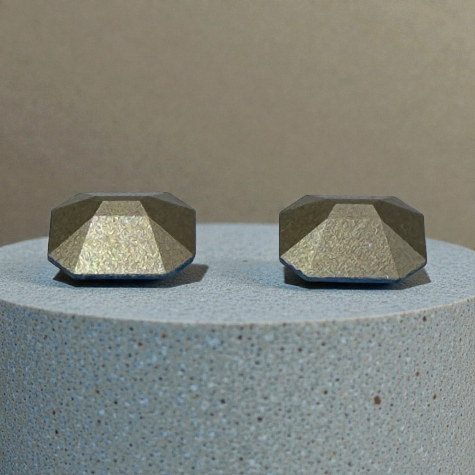 Vintage NOS Swarovski 4600 Aquamarine Octagon Crystals 12x10mm Foiled Back 2pc