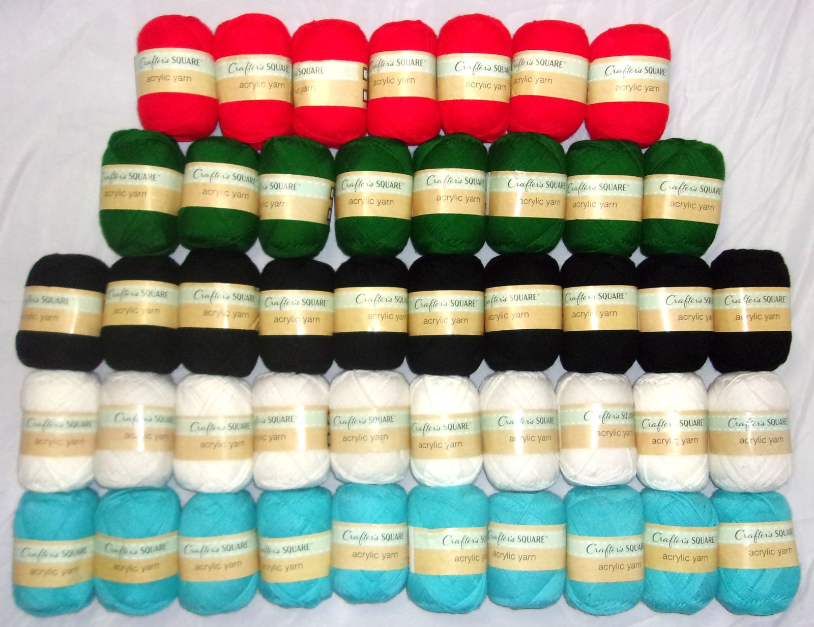 Crafter’s Square Acrylic Yarn 3.5 oz in 5 Colors (Sold Per Skein) Free Shipping