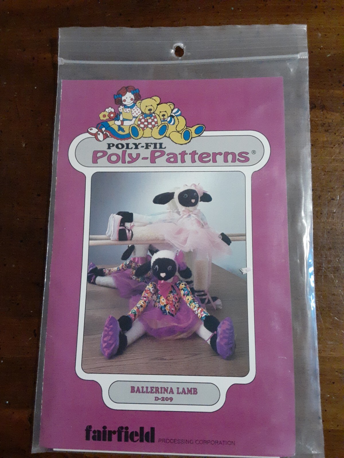 Fairfield POLY-FIL Pattern – BALLERINA LAMB D-209 – New in Package!