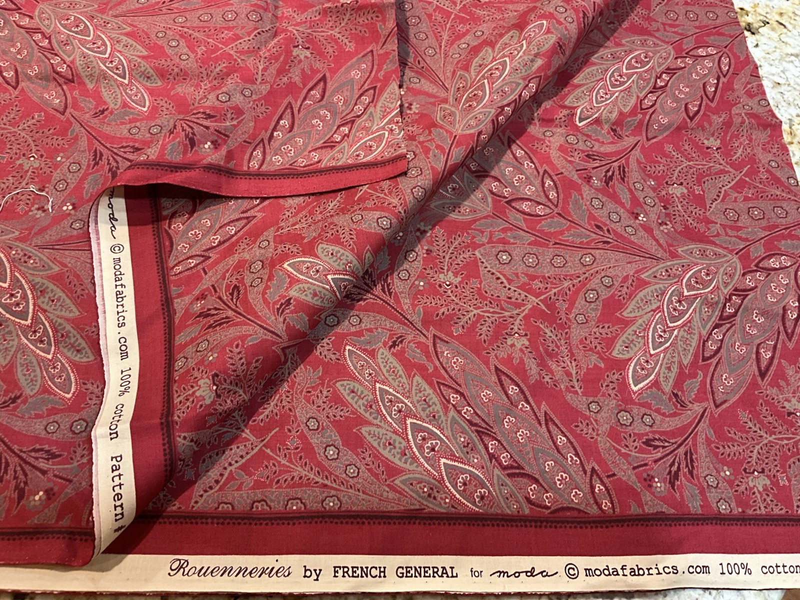 French General Favourites Moda Fabrics 3 Yards #13522-23