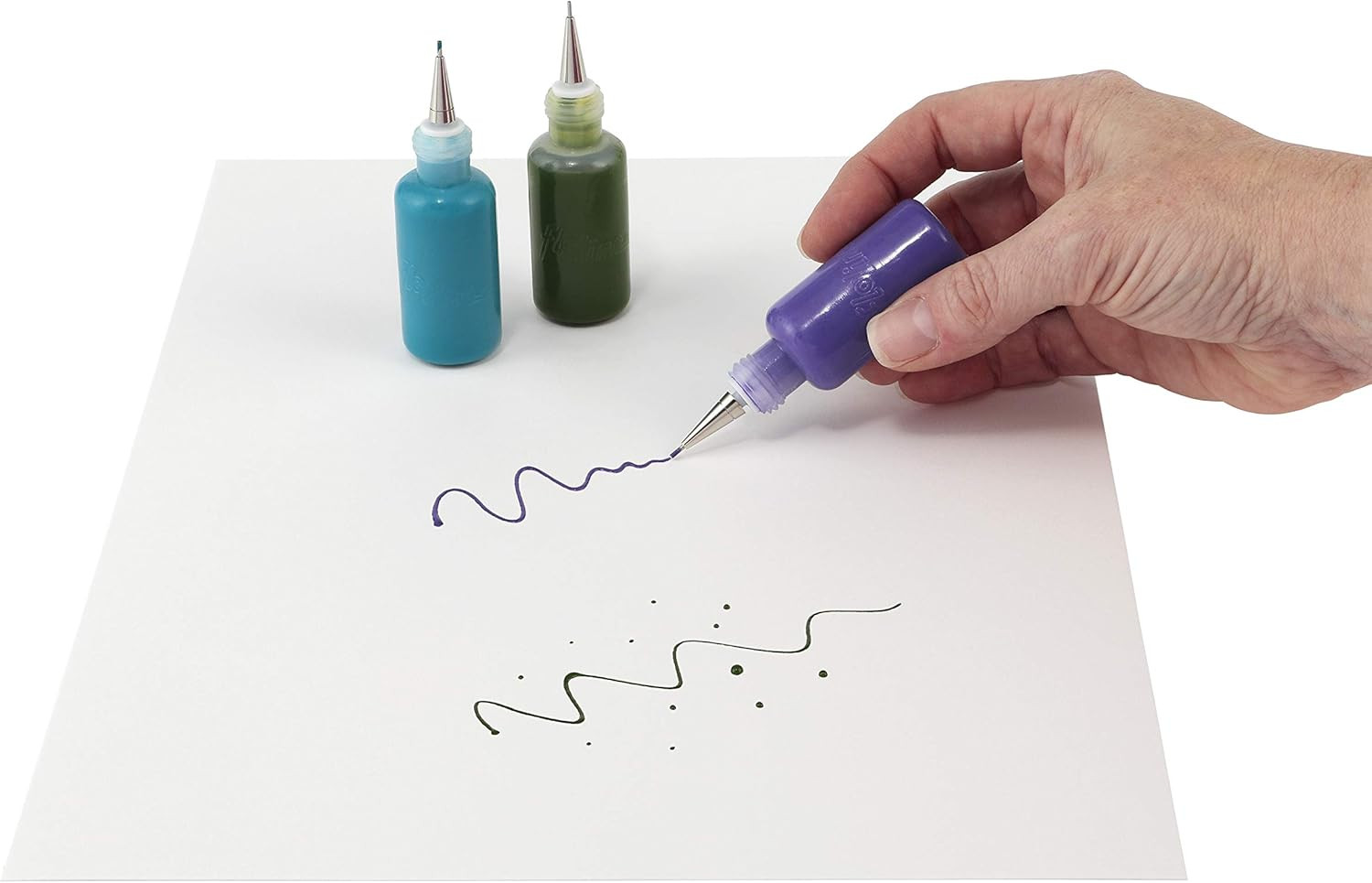 Precision Tip Applicator Bottle – Flo Line Squeeze Bottle with Stainless Steel T