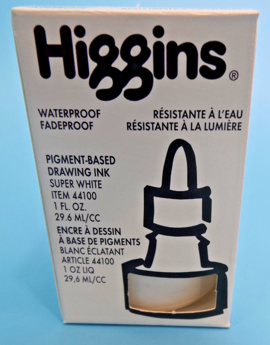 Higgins Pigment-Based Waterproof Drawing Ink 1 fl oz ea. – Set of 7 colors !