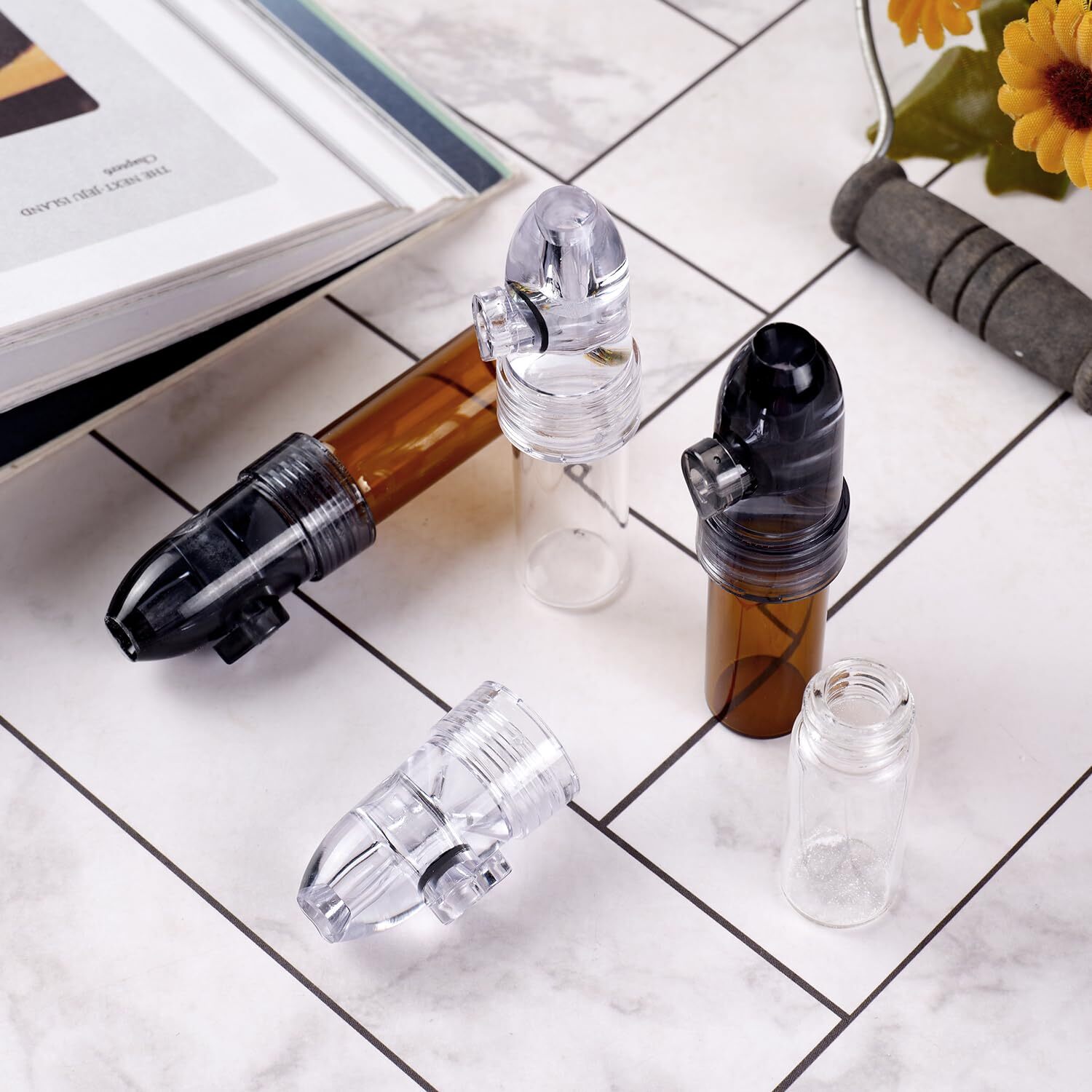 Portable Glass Ieak-proof Decorative Bottle (4 Pack)