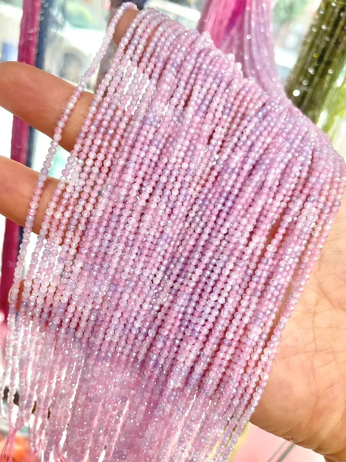 2mm High Quality Dopamine Faceted Mixed Natural Zircon Beads for Jewelry Making