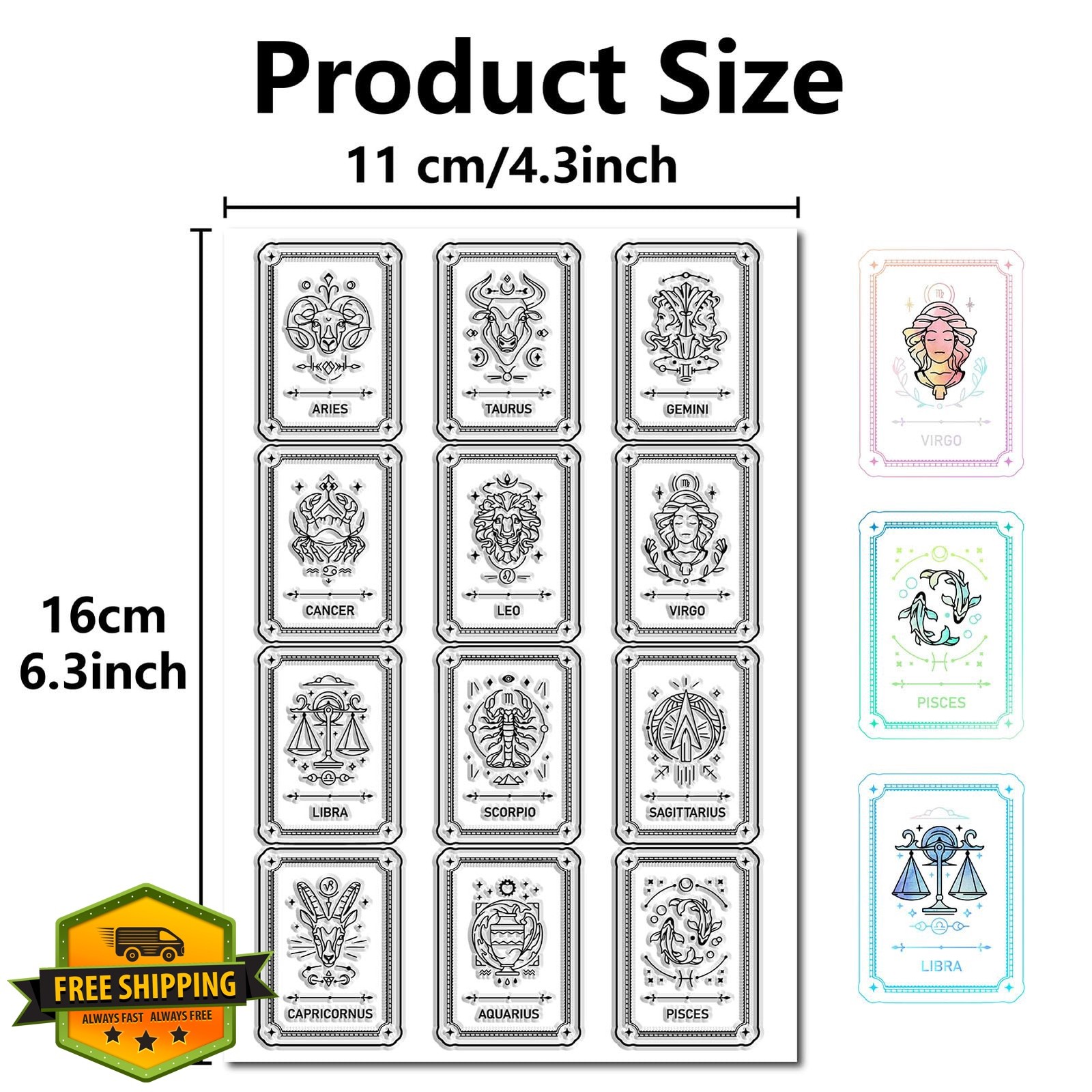 CRASPIRE Constellation Clear Stamps