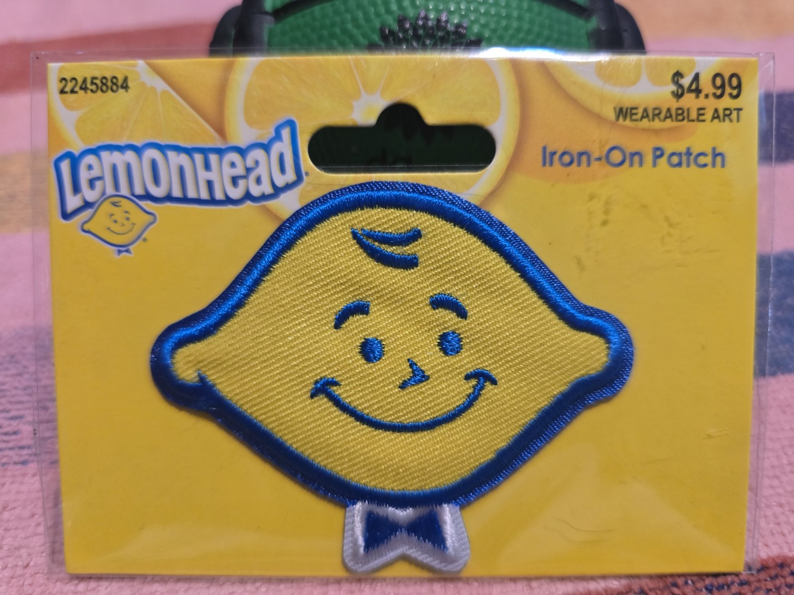 Lemonhead Patch 2024 Neon Tuesday Sticker Residue