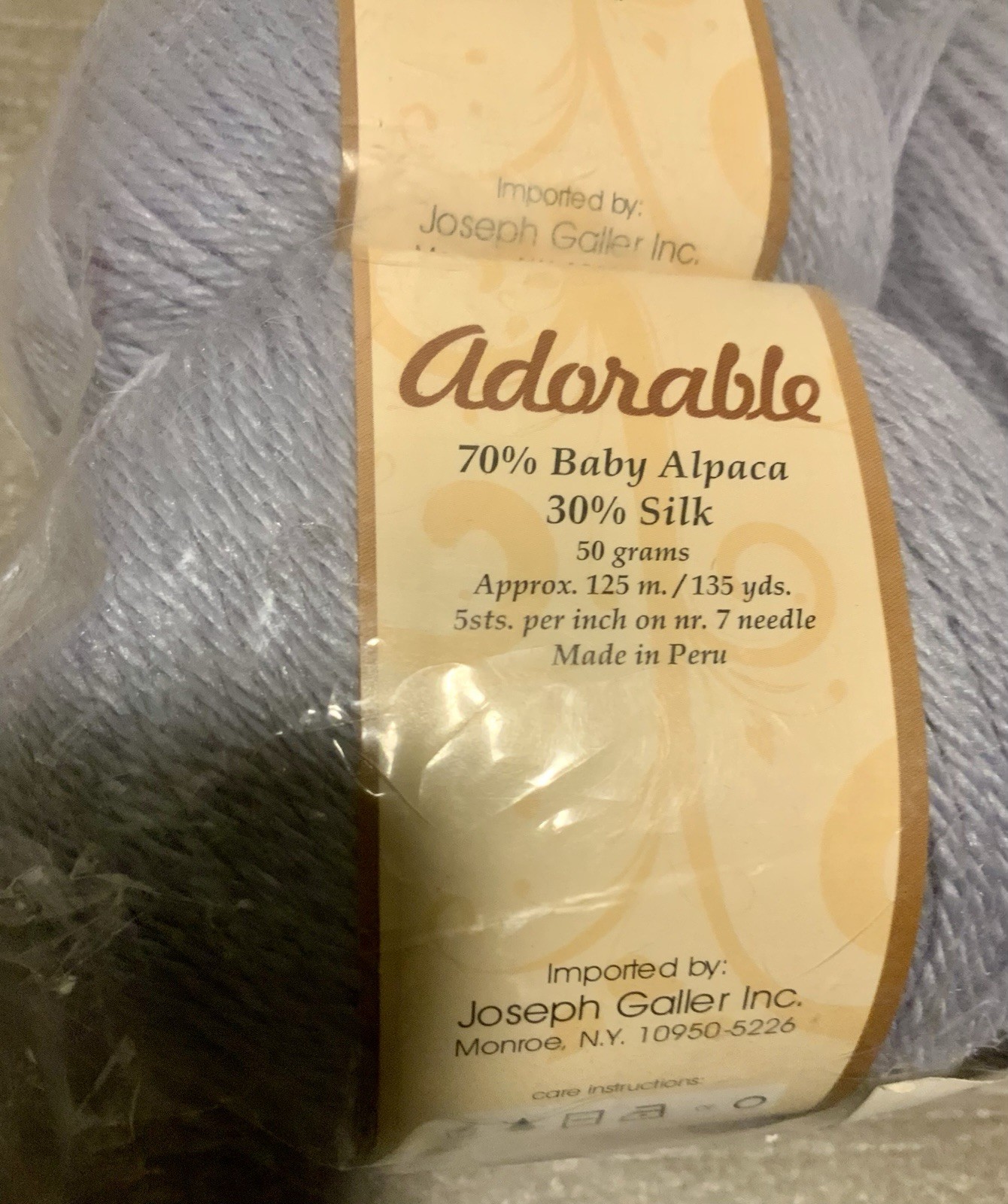ADORABLE New Lot Of 10 Baby Alpaca Silk Yarn Balls 50g/125 Yd Color #305 Blue