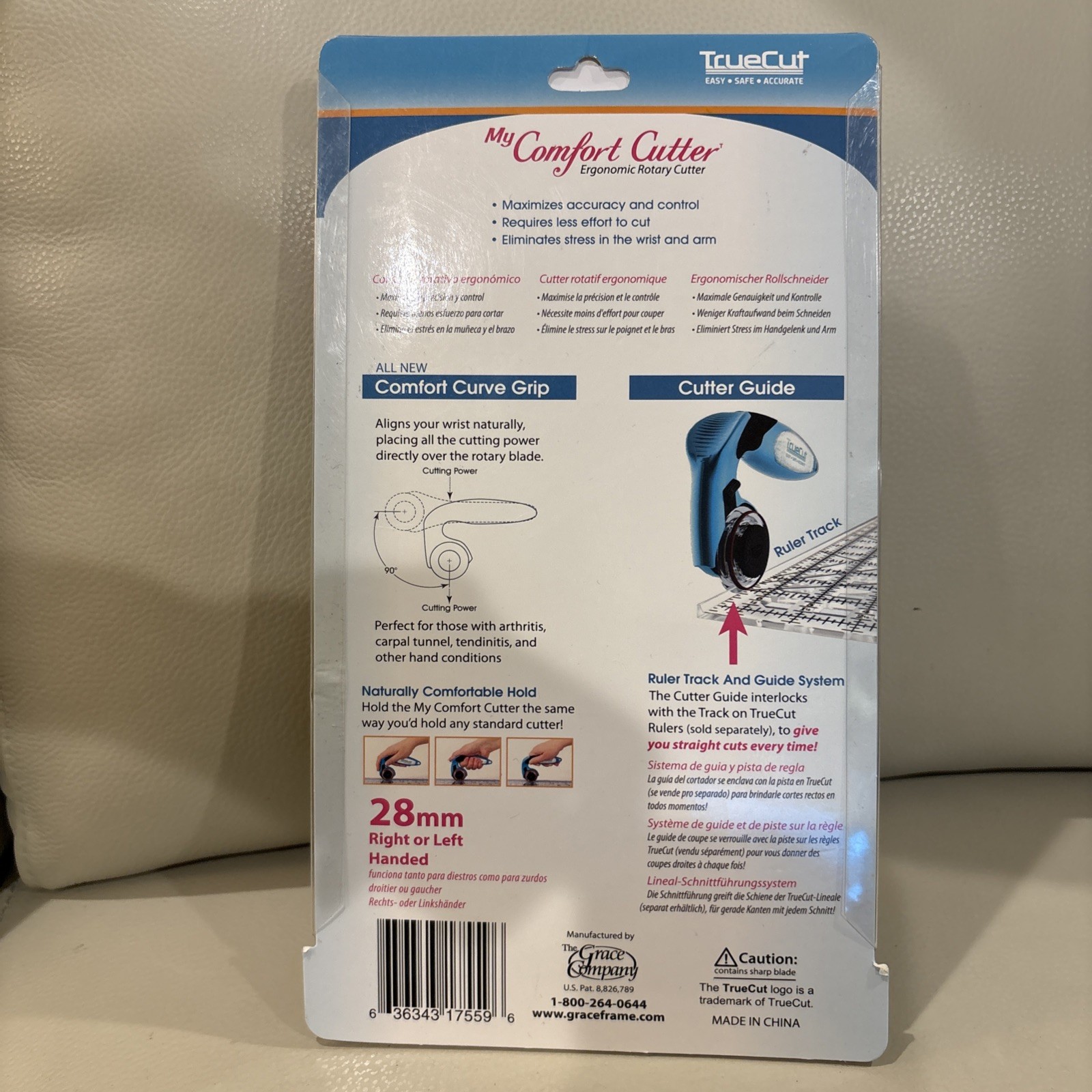 TrueCut / 28mm/ My Comfort Rotary Cutter / Stress Free Cutting / NIP NEW
