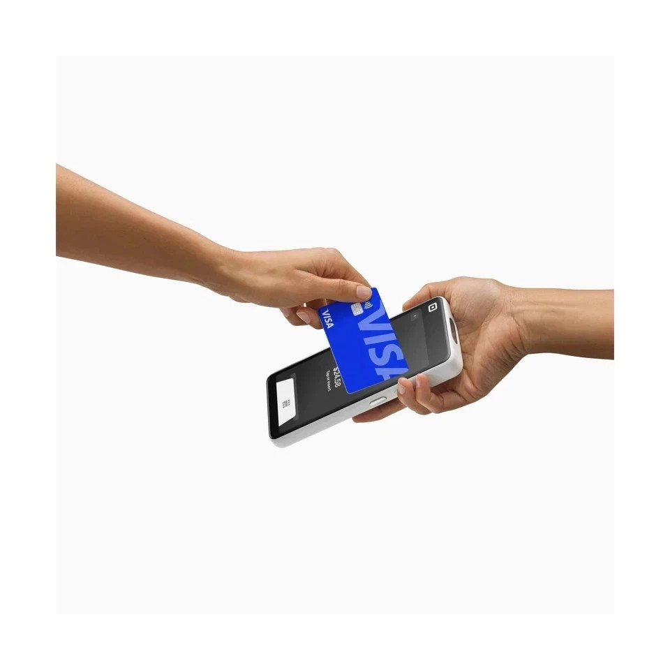 New Square Handheld Portable POS Credit Card Machine to Accept Payments White