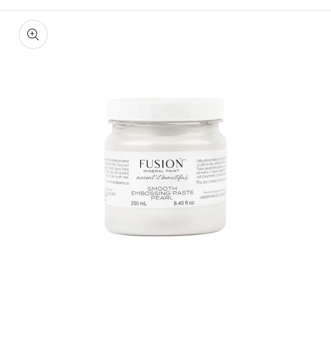 Smooth Embossing Paste 250 ml Fusion Mineral Paint create Texture Raised Pattern
