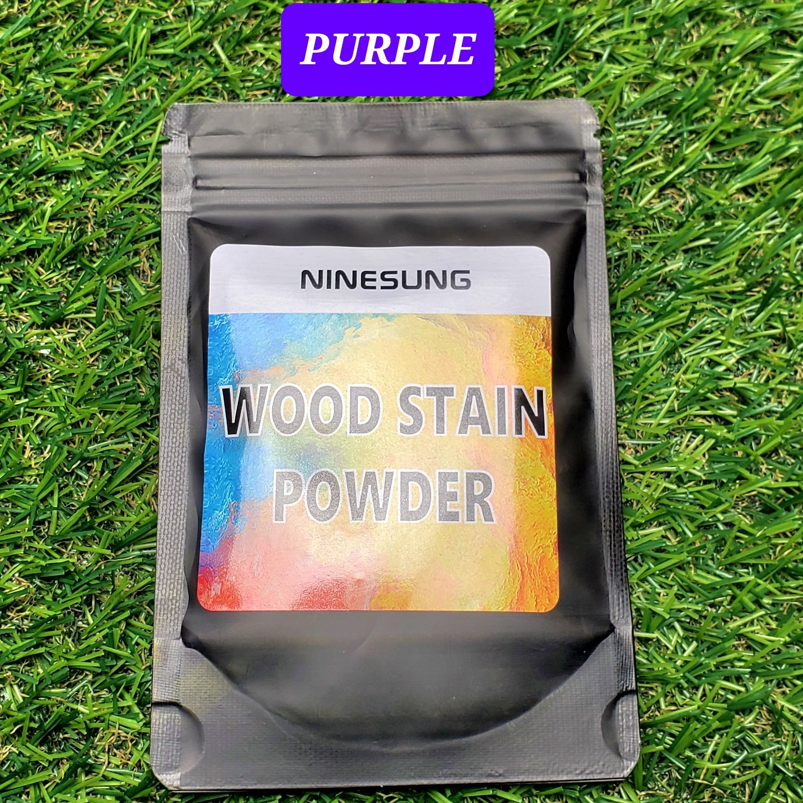 NINESUNG Purple Wood Stain Powder Dye – Just Add Water – (2 oz With Sealed Bag)