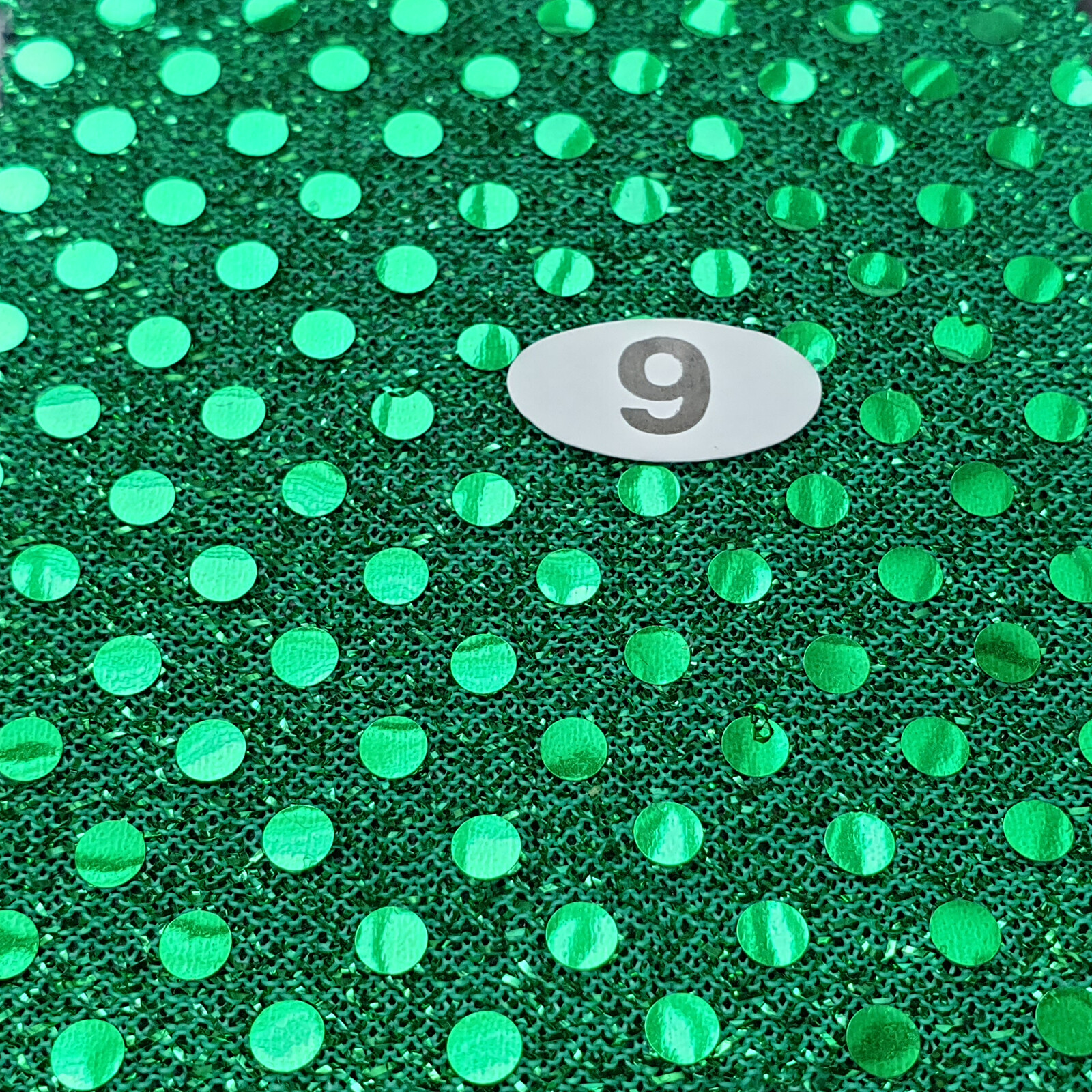 3mm Sequin sparkle Fabric One Way Natural Stretch Jersey American Metallic Trans