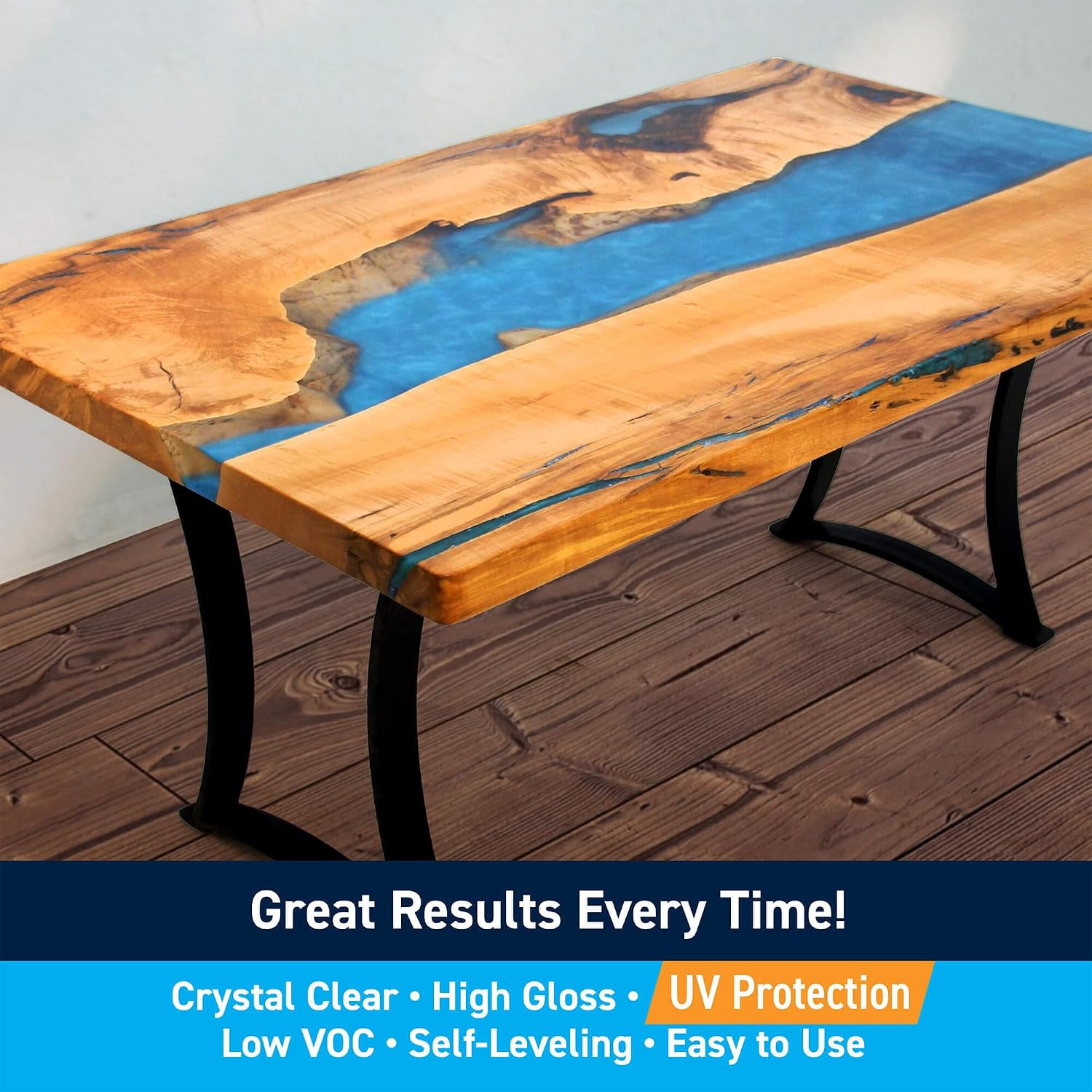 Thickset Deep Pour Epoxy Resin Kit – 2 Quart Crystal Clear Formula