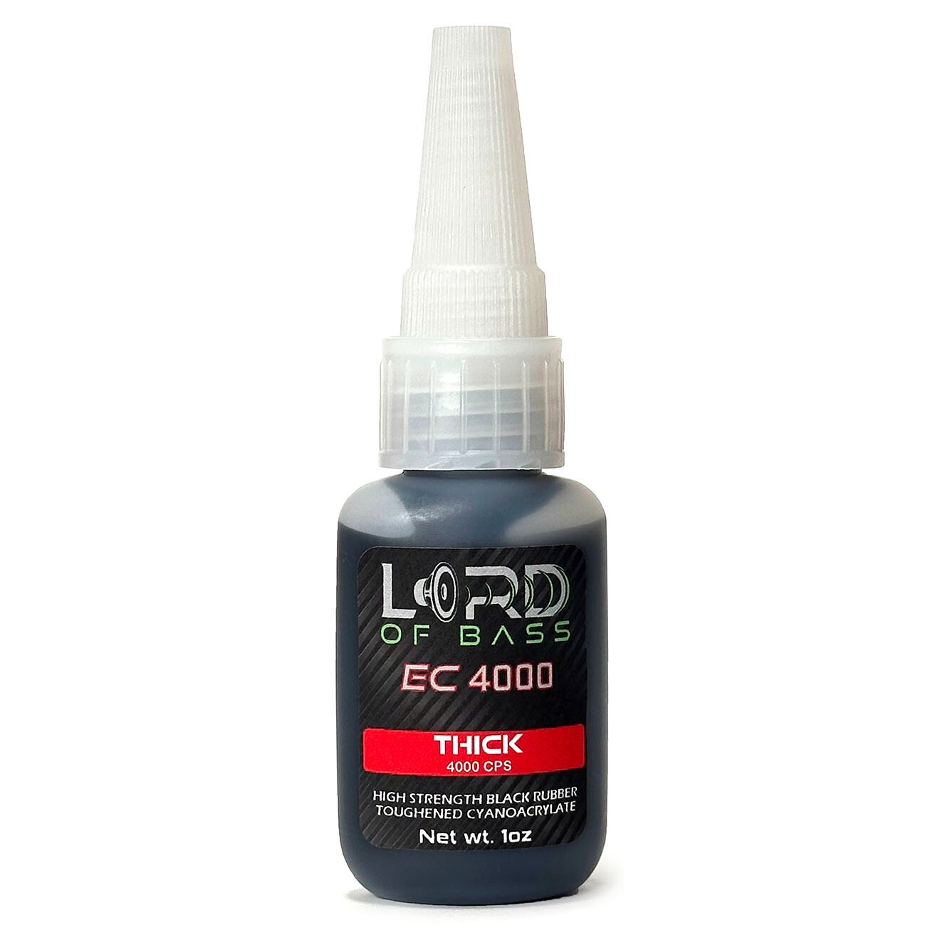 1oz Black Flex Thick CA Glue Bottle EC4000