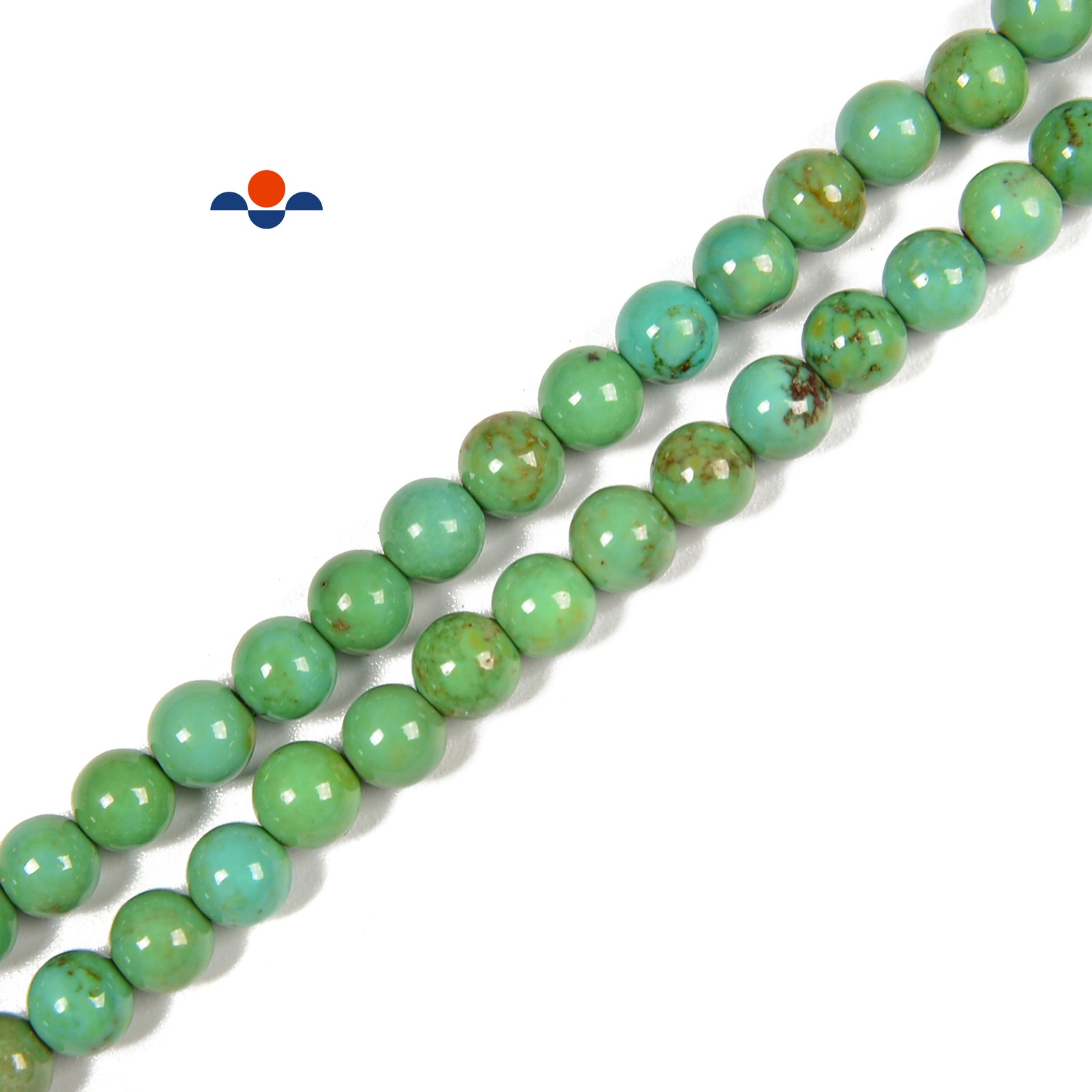Dark Green Turquoise Smooth Round Beads Size 4mm 6mm 8mm 10mm 15.5” Strand