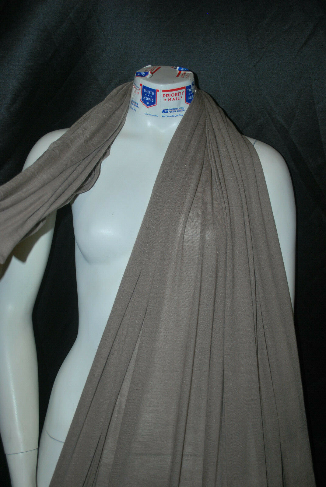 Modal Silk Sheer Knit Jersey Ultralight Eco-Friendly Mocca Brown by the yard