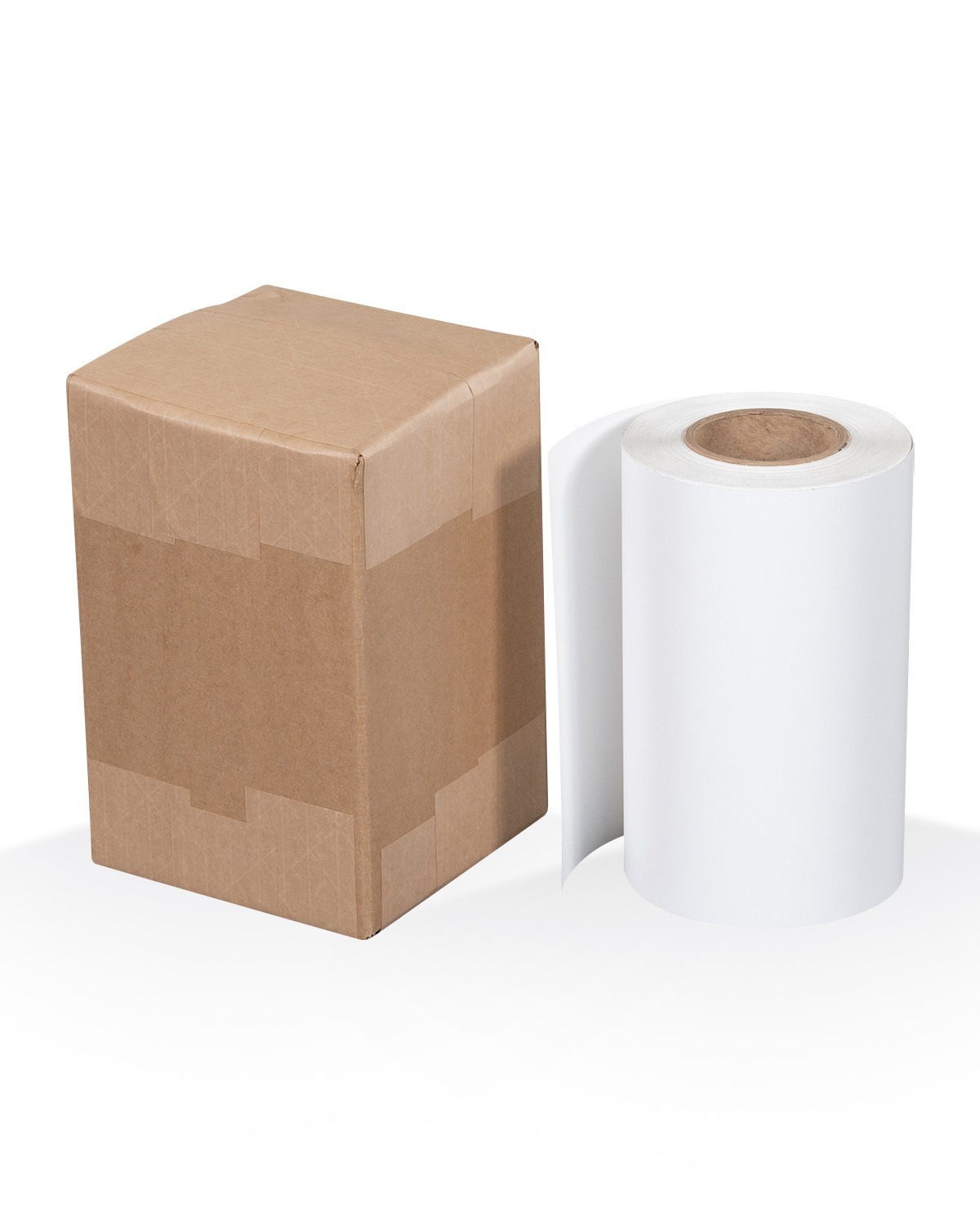 3.4mil Matte White HIGH-TACK Permanent Print Vinyl PSA Solvent Latex Roll 5-Year