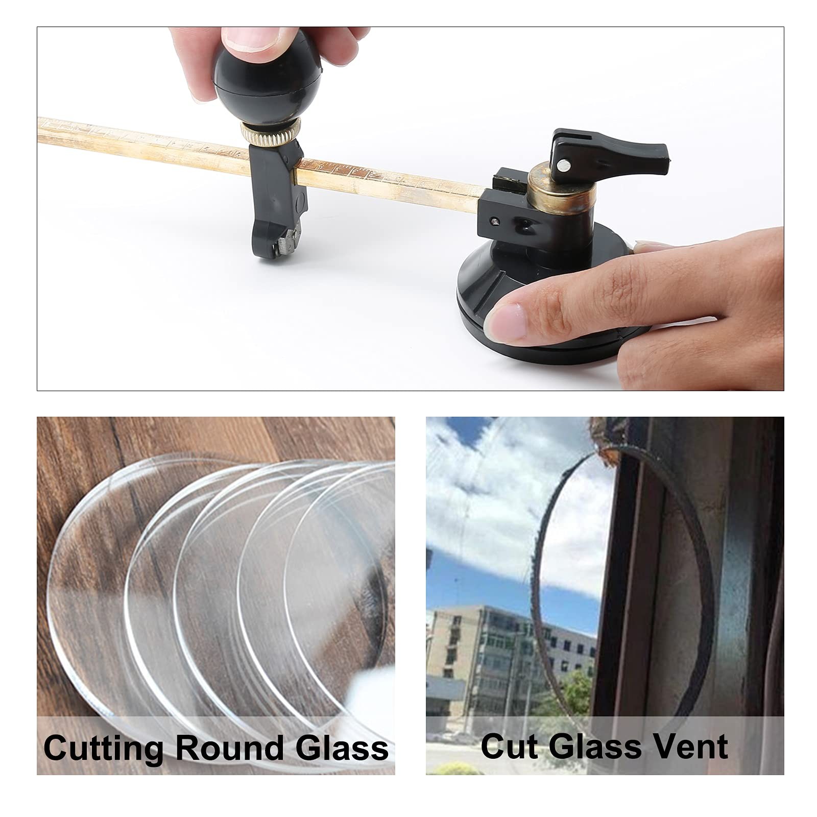 LDEXIN 30cm/11.81″ Circle Glass Cutter, Adjustable Compasses Type 30cm/11.8″