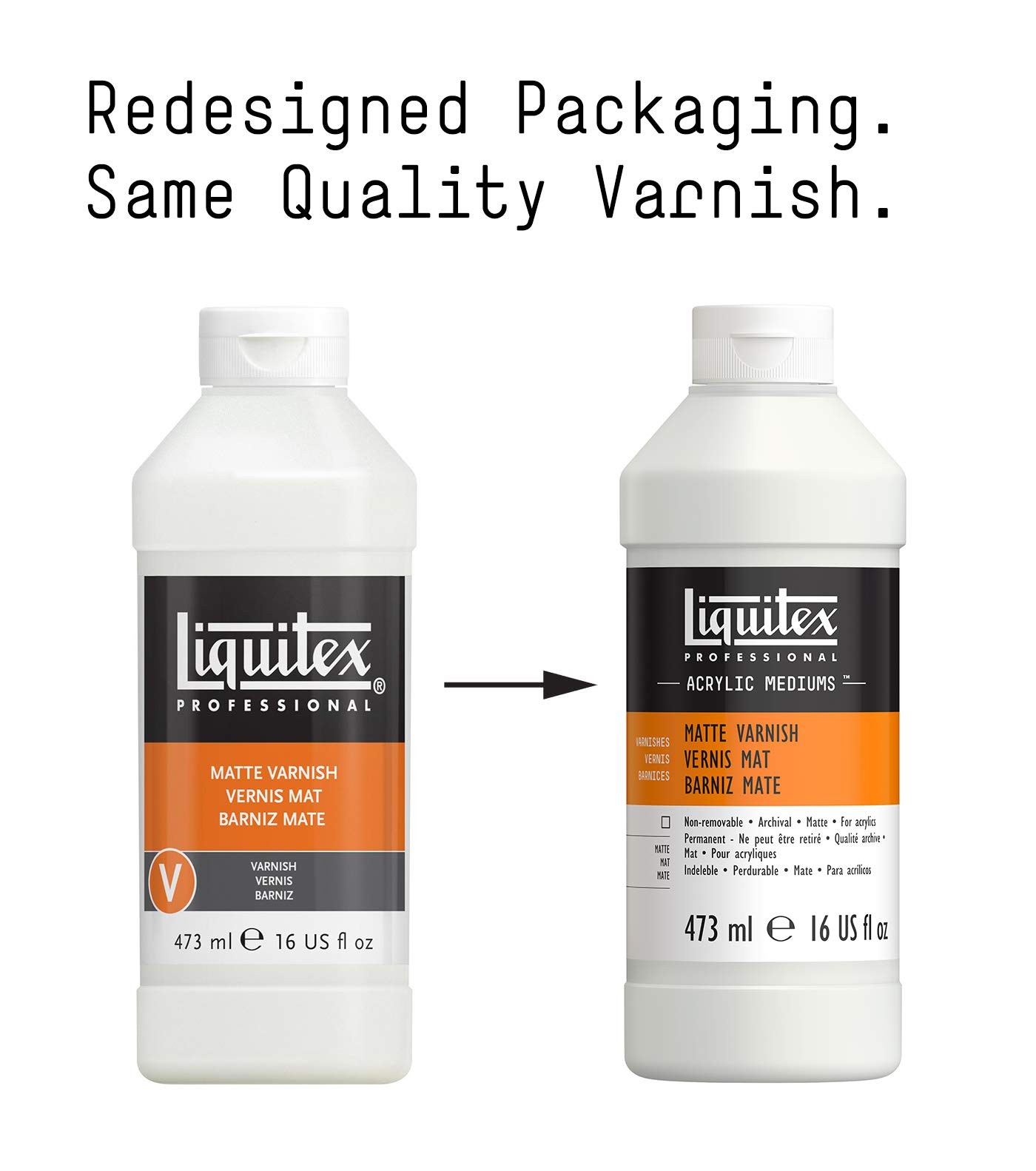 Liquitex 5216 Matte Varnish 16Oz. Bottle, 16 Fl Oz (Pack of 1), Multicolor,