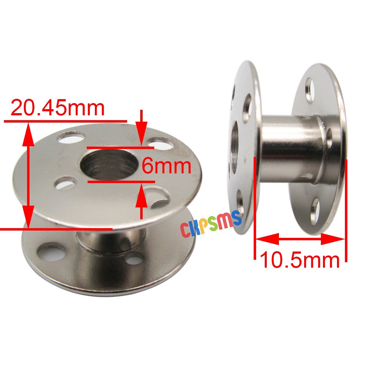 25PCS Metal Bobbins & BOX FOR SINGER 257,258, 403A, 404,413K, 66 Class, 99 Class
