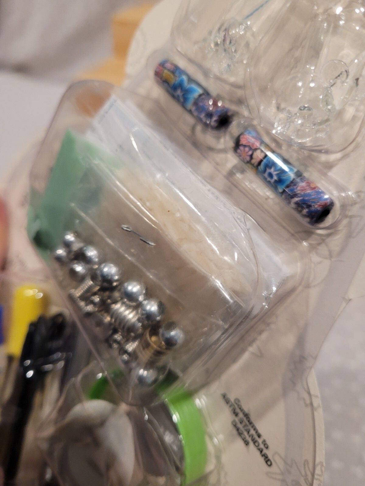 2001 Y2K Art Skills Message in a Bottle Rice Jewelry Wildlife Necklace Kit NOS
