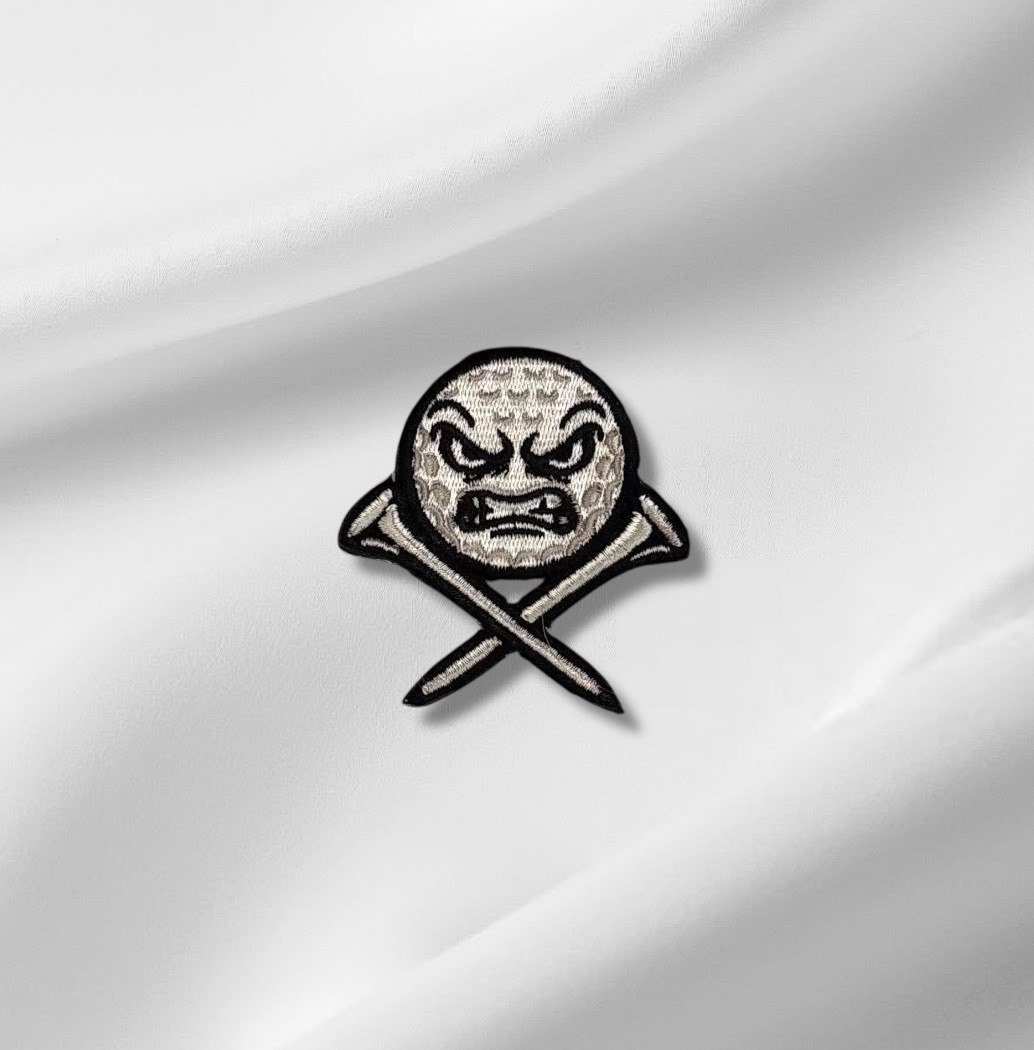 Angry Golf Ball + Tees Patch