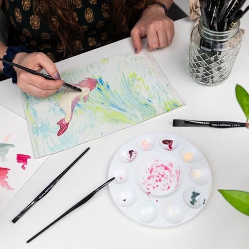 WA Portman Paint Brushes 4pc Set – 100% Vegan, Cruelty-Free Artist Paint Flat
