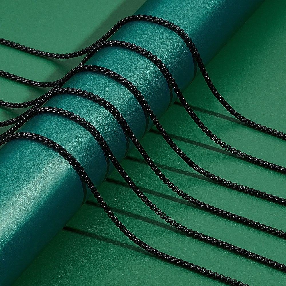 1box 4.9~5m Spray Painted Stainless Steel box Chains Venetian Chains