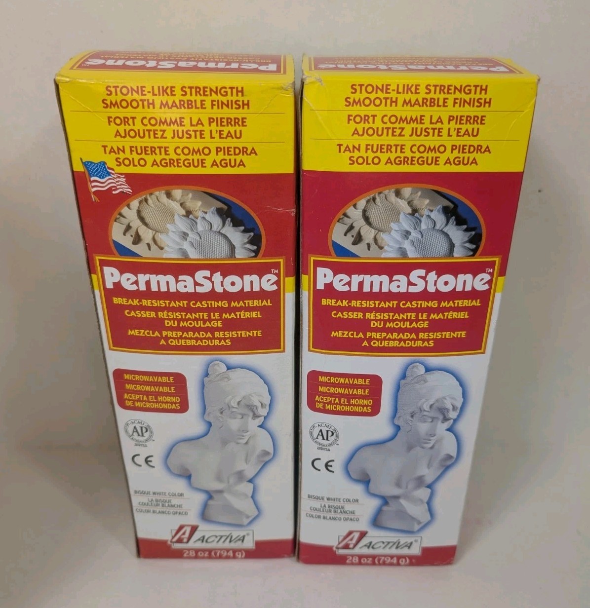 Permastone Activa 2- 28 oz Bag of Casting Compound in Box (Plus Bonus)