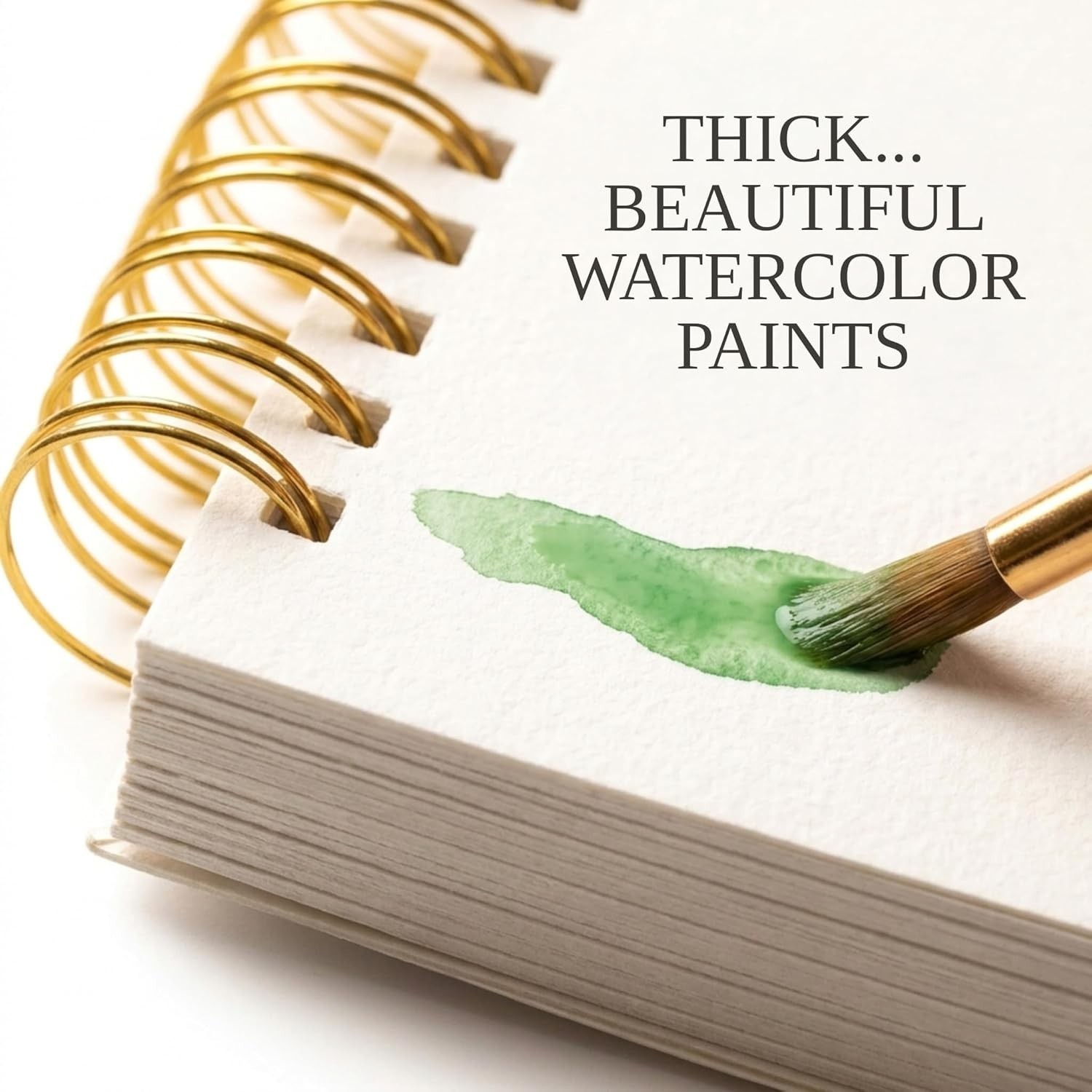 Beautiful Watercolor Workbook for Beginners – Relaxing 6.5 x 9 inches, Multi