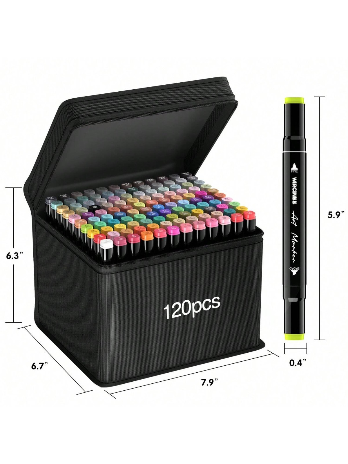 80/168/262 Colors Dual Tip Markers Drawing Markers Set Dual Tip Alcohol Markers