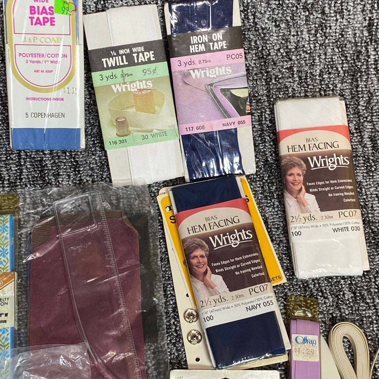 Singer Wrights Vintage Sewing Notions Lot Unisex OS Mixed Retro Craft Supplies