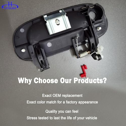 2Pcs Exterior Door Handles Compatible with 1994-2002 Dodge Ram 1500 2500 3500