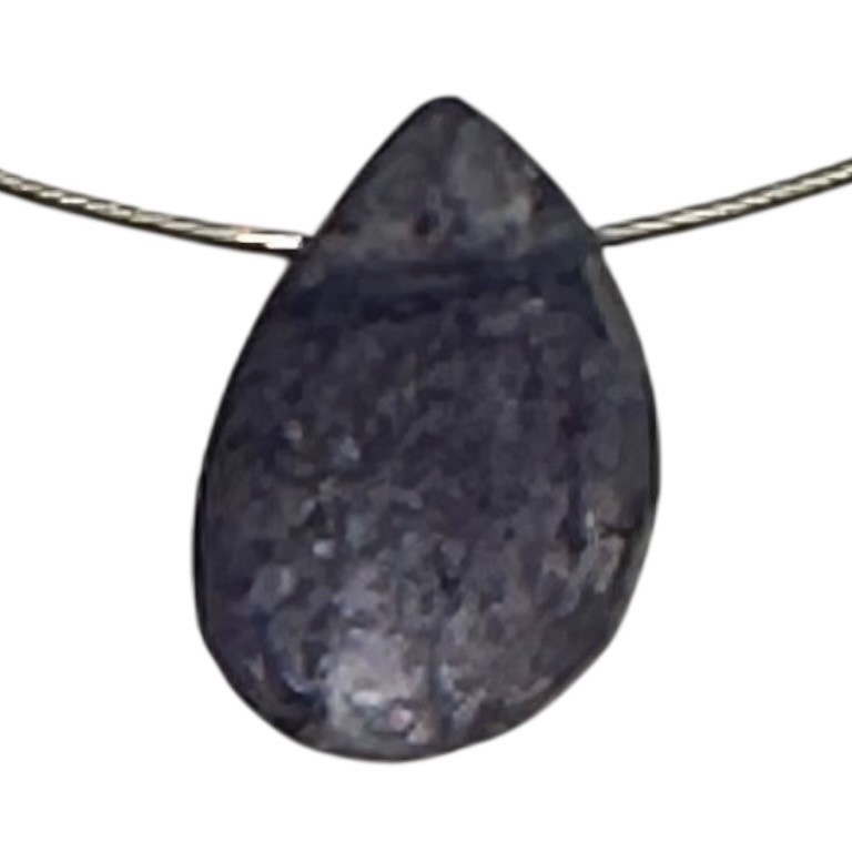 Natural Lavender Sapphire Faceted Briolette Bead | 1.19 cts | 8x6mm |