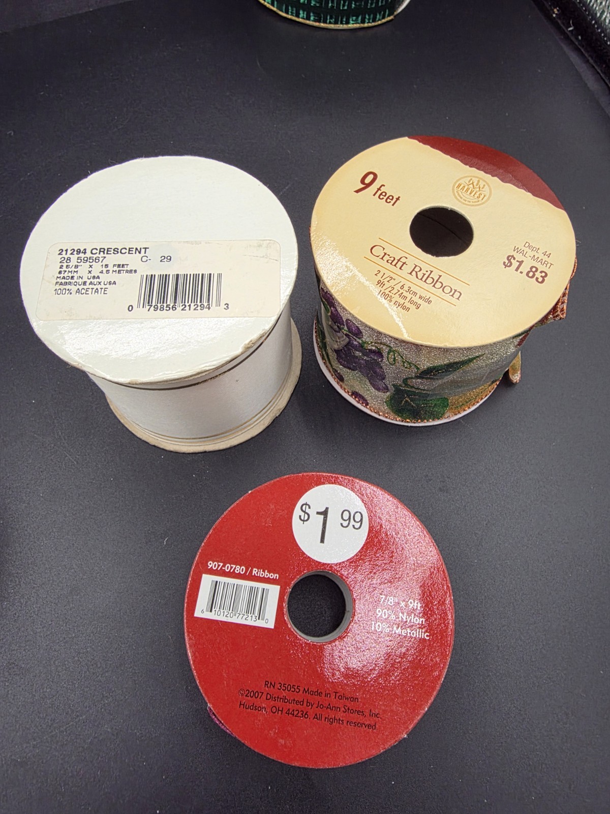 Craft Ribbon Lot Some Wired Various Width Length & Brands Gold 7 Partial 15 New
