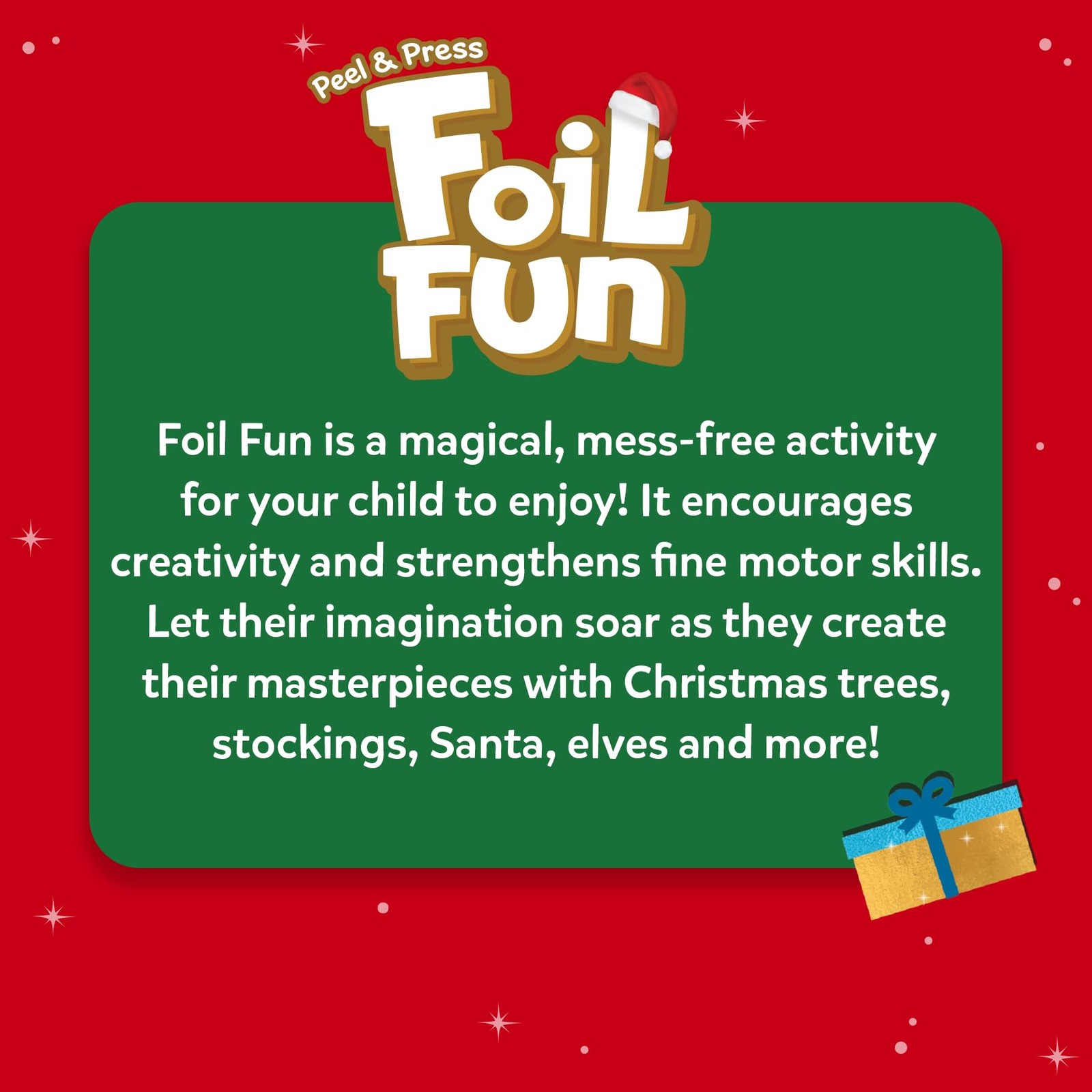 Foil Fun – Mess-Free Art & Craft Kit for Kids, DIY Creative Activity, Travel …