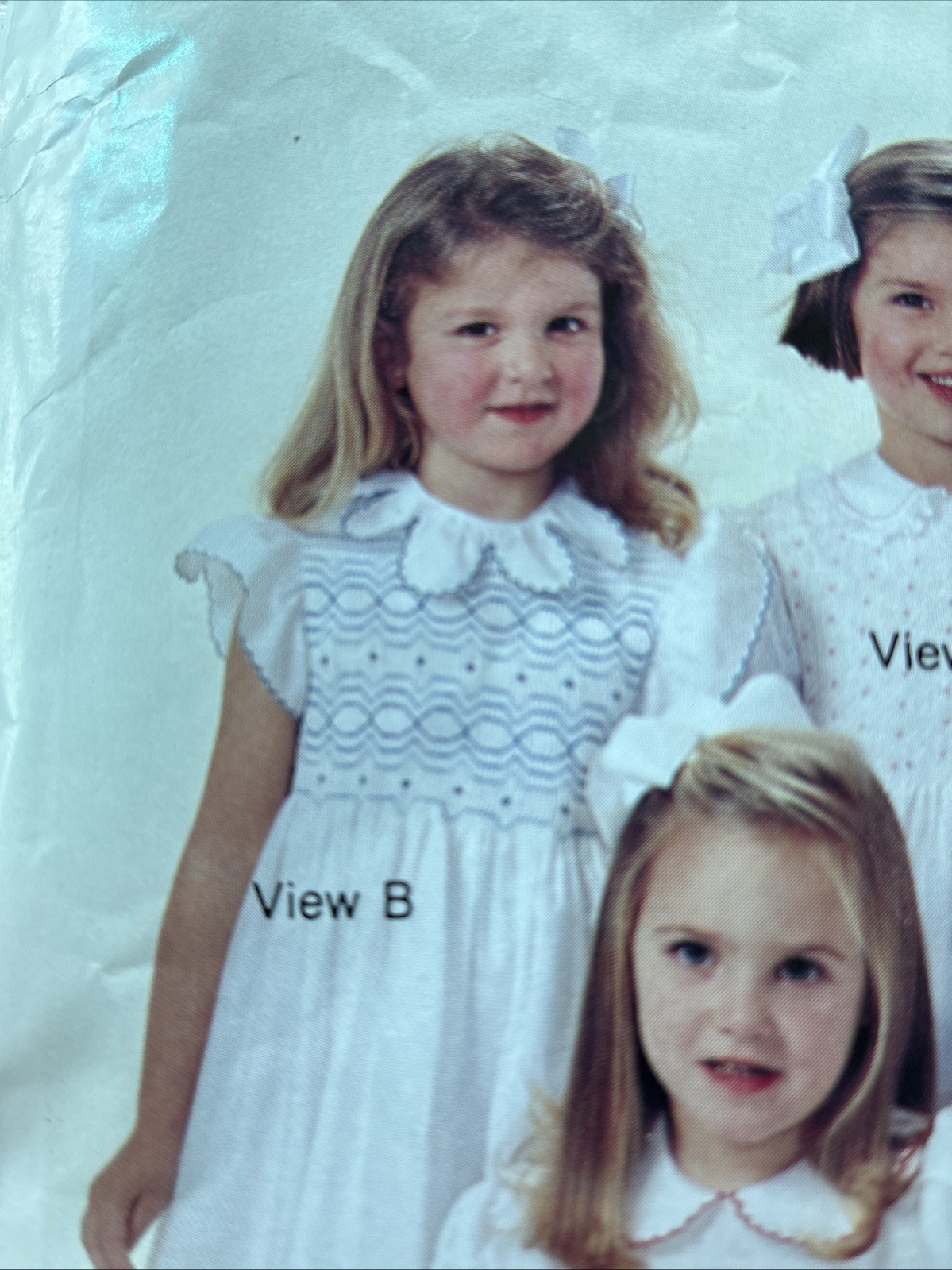 VTG NEW The Children’s Corner Patterns 200 Olivia Smocked Dress Sz 1-4 Uncut