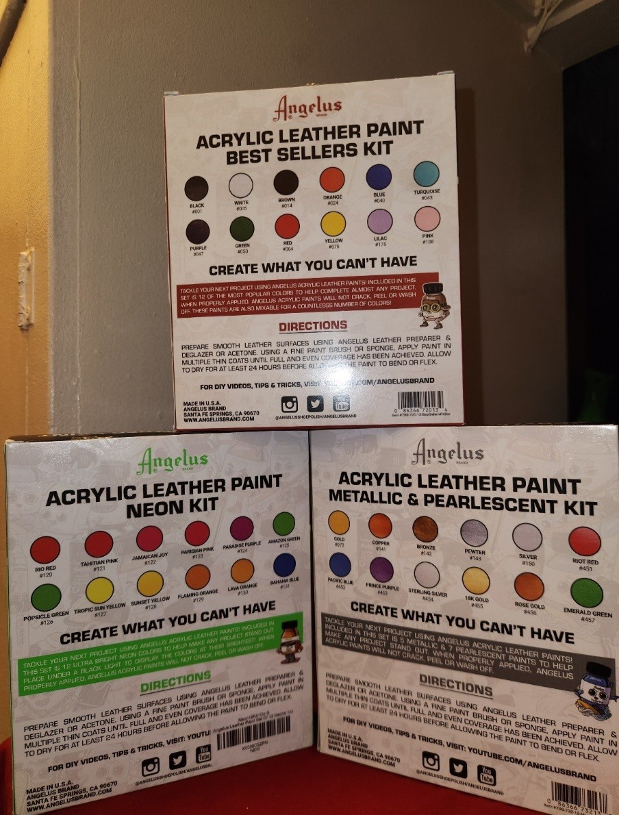 Angelus Leather Paint Starter Bundle