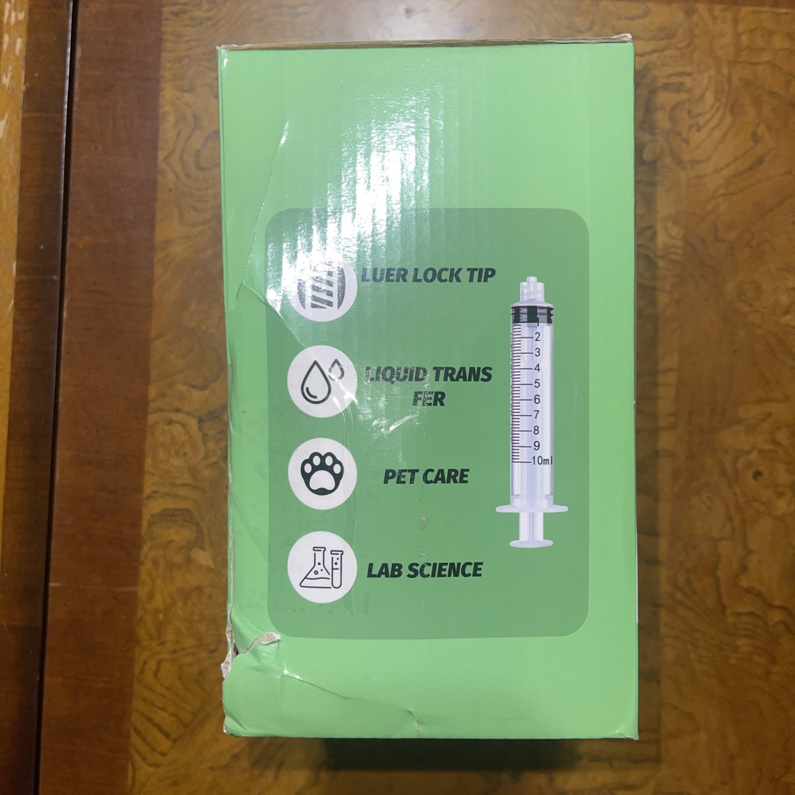 10cc 10ml INDUSTRIAL SYRINGES WITH BLACK TIP CAPS LUER LOCK CAPS 100 PC
