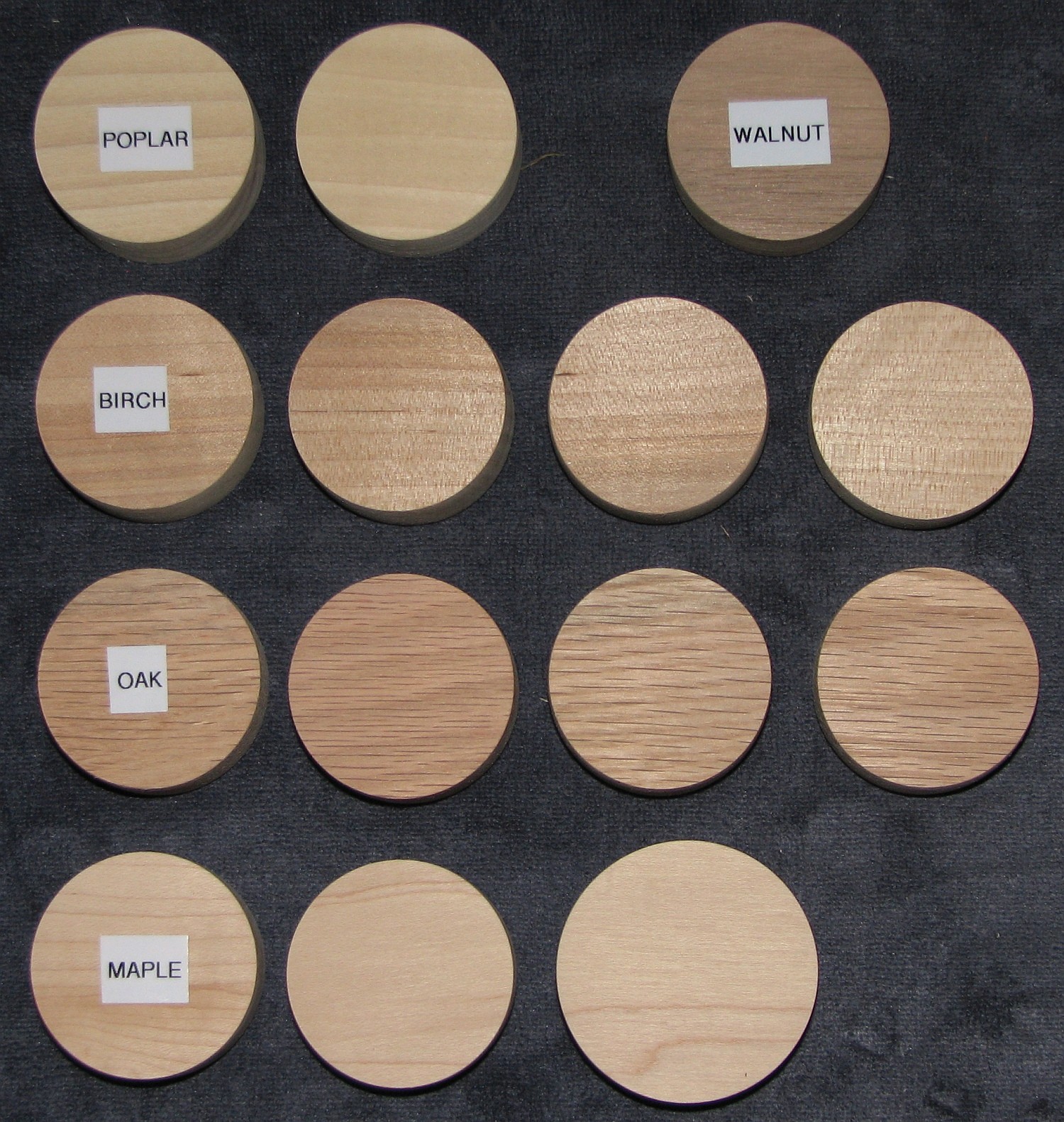 Centerless Small Wood Circles Discs Rounds Pine Poplar 3/4″ Thick Unsanded