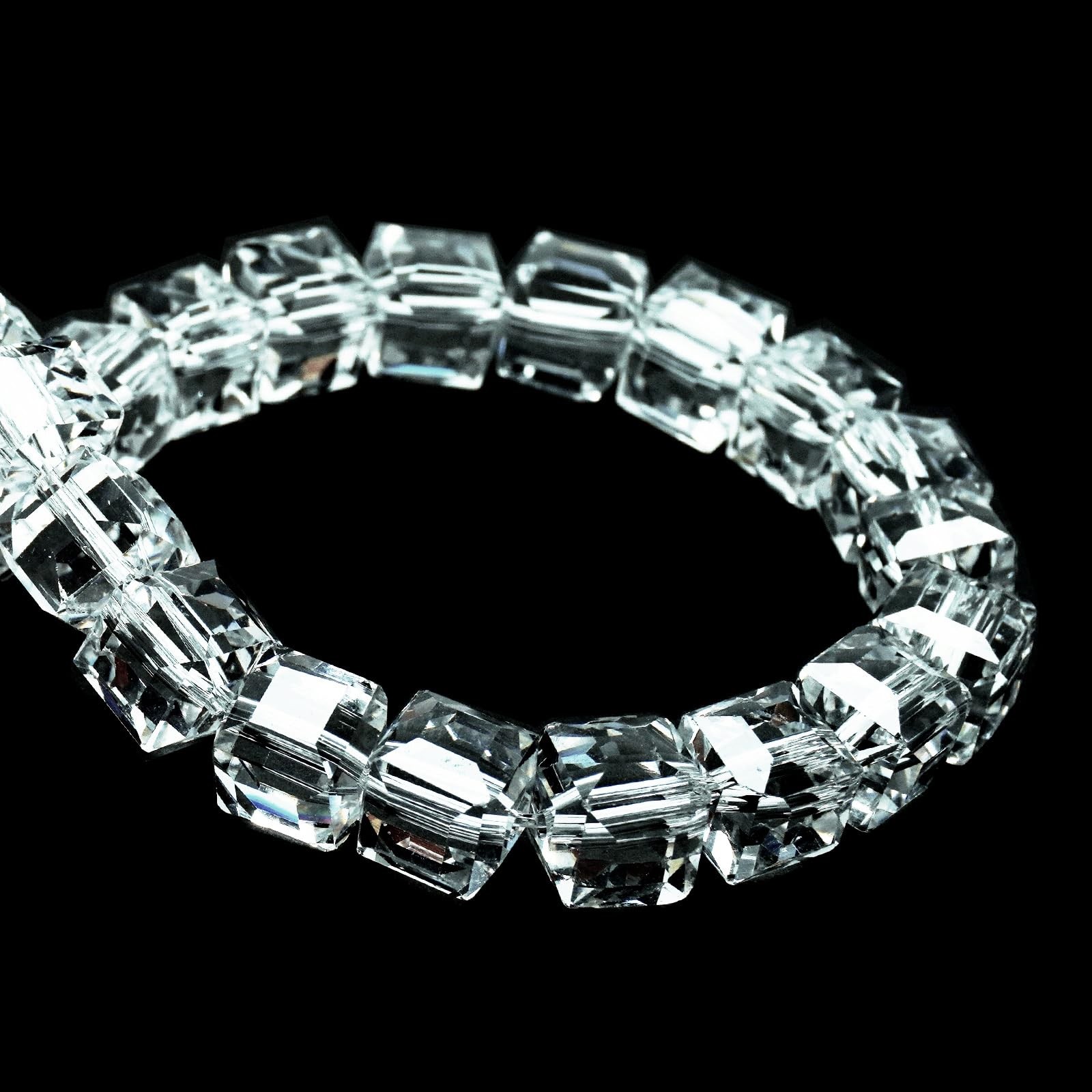 DIQIO 8mm Crystal Beads Clear