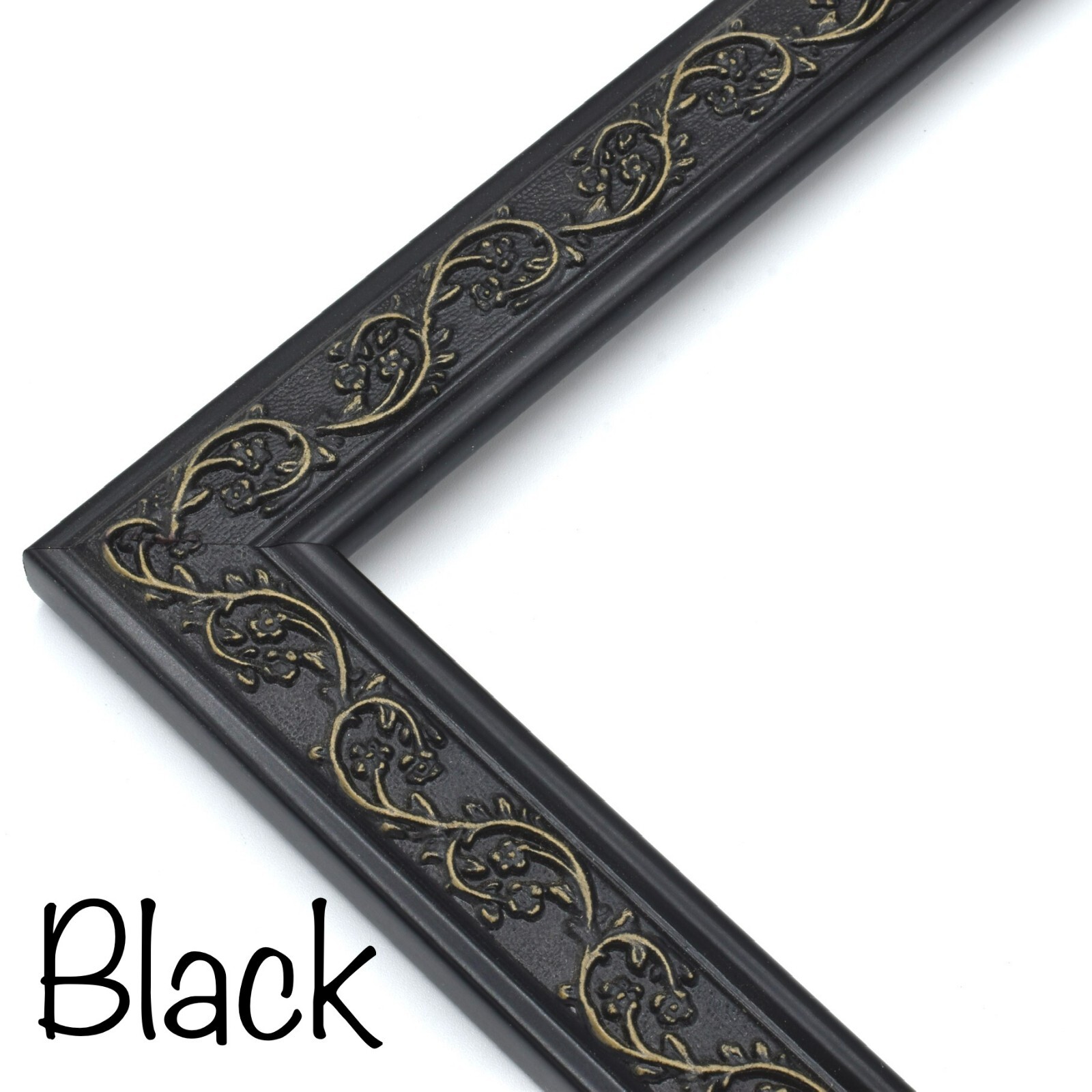 Decorative Ornate Picture Frame, Elegant Wood Custom Frames For Wall Art, Gold